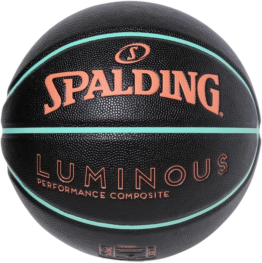 Spalding 78-054J Basketball Luminous Composite Black x Salmon x Mint No. 6 Ball
