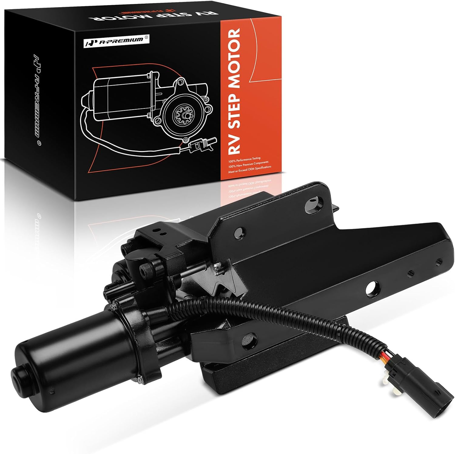 A-Premium Power Running Board Motor Assembly w/Bracket Compatible with Ford F150 2021-2023, F150 Lightning 2022-2023, Left Driver Side