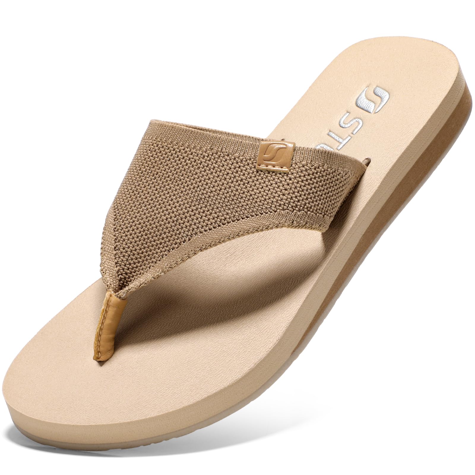 STQOrthopedic Womens Arch Support Flip Flops with Memory Foam