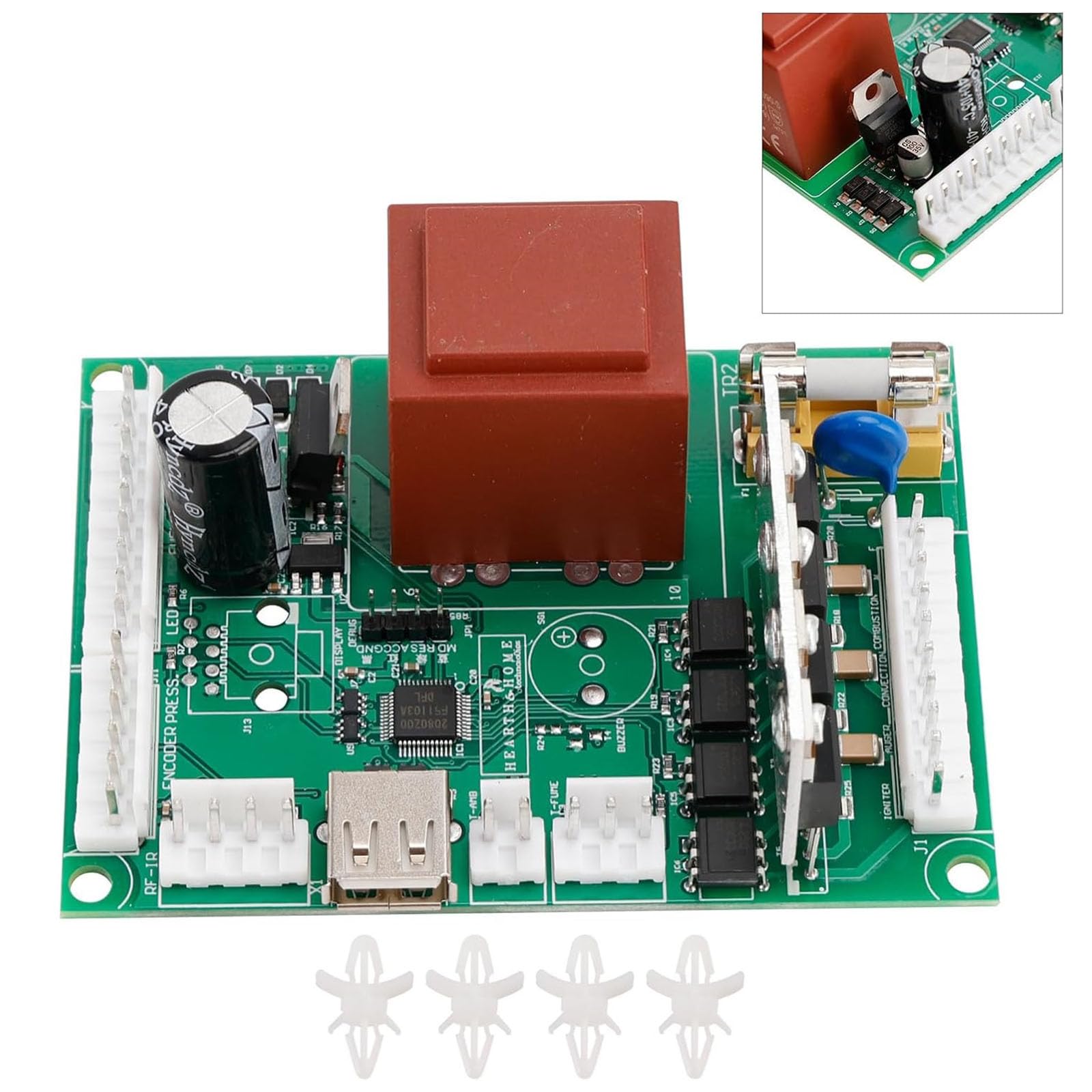 SRV7077-050 - Placa de control de estufa, quemadores, placa de control de circuito para PP130 PH50PS PH50CABPS Eficientes sistemas de calefacción para el hogar, reemplazo de circuito