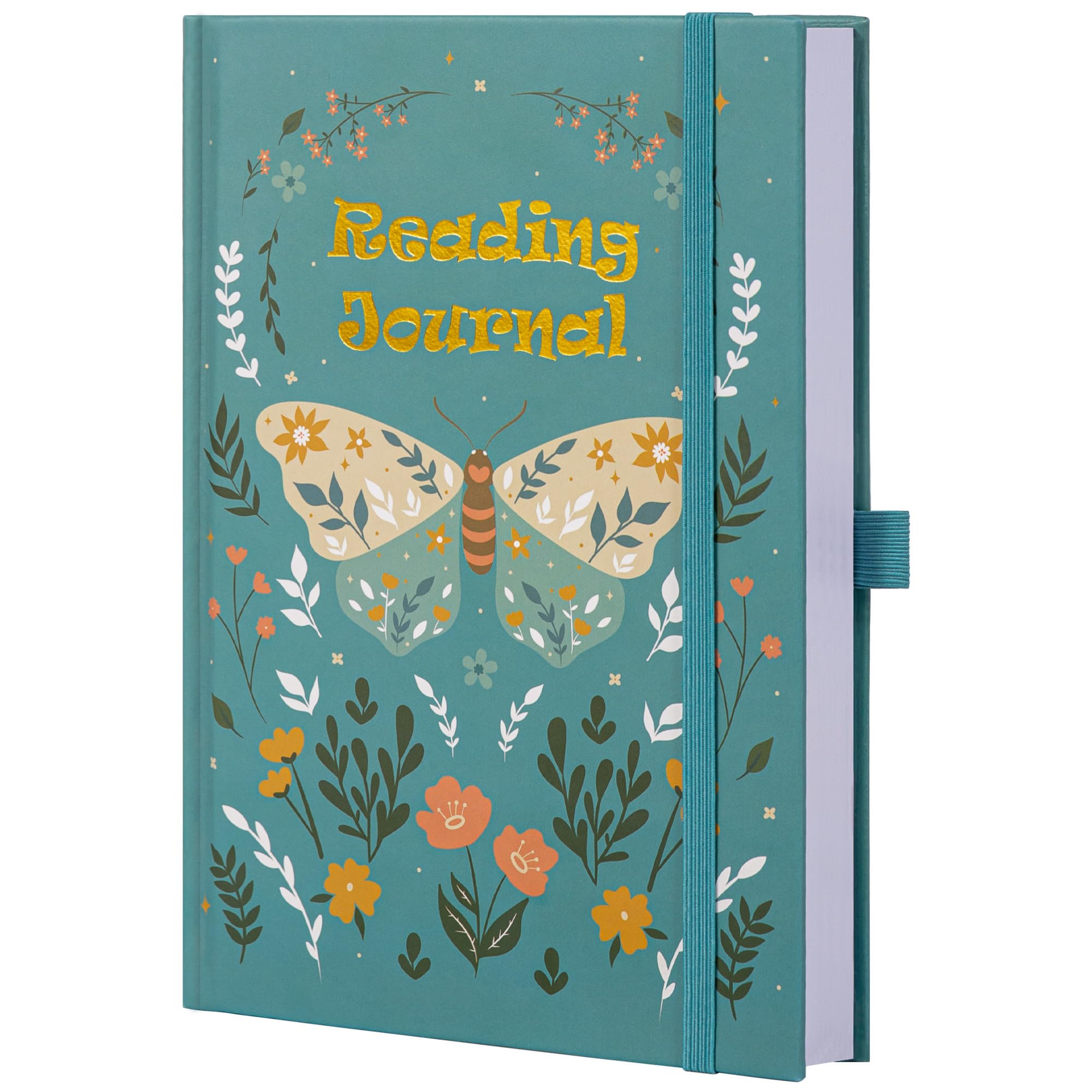 TIEFOSSI Reading Journal for Book Lovers, Track Your Reading Progress, 85 Book Reviews, Stage Reading Record, Hardcover A5 Journal Reading Planner,