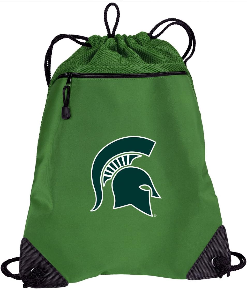 Broad Bay Michigan State Cinch Pack Michigan State Cinch Backpack UNIQUE MESH & MICROFIBER
