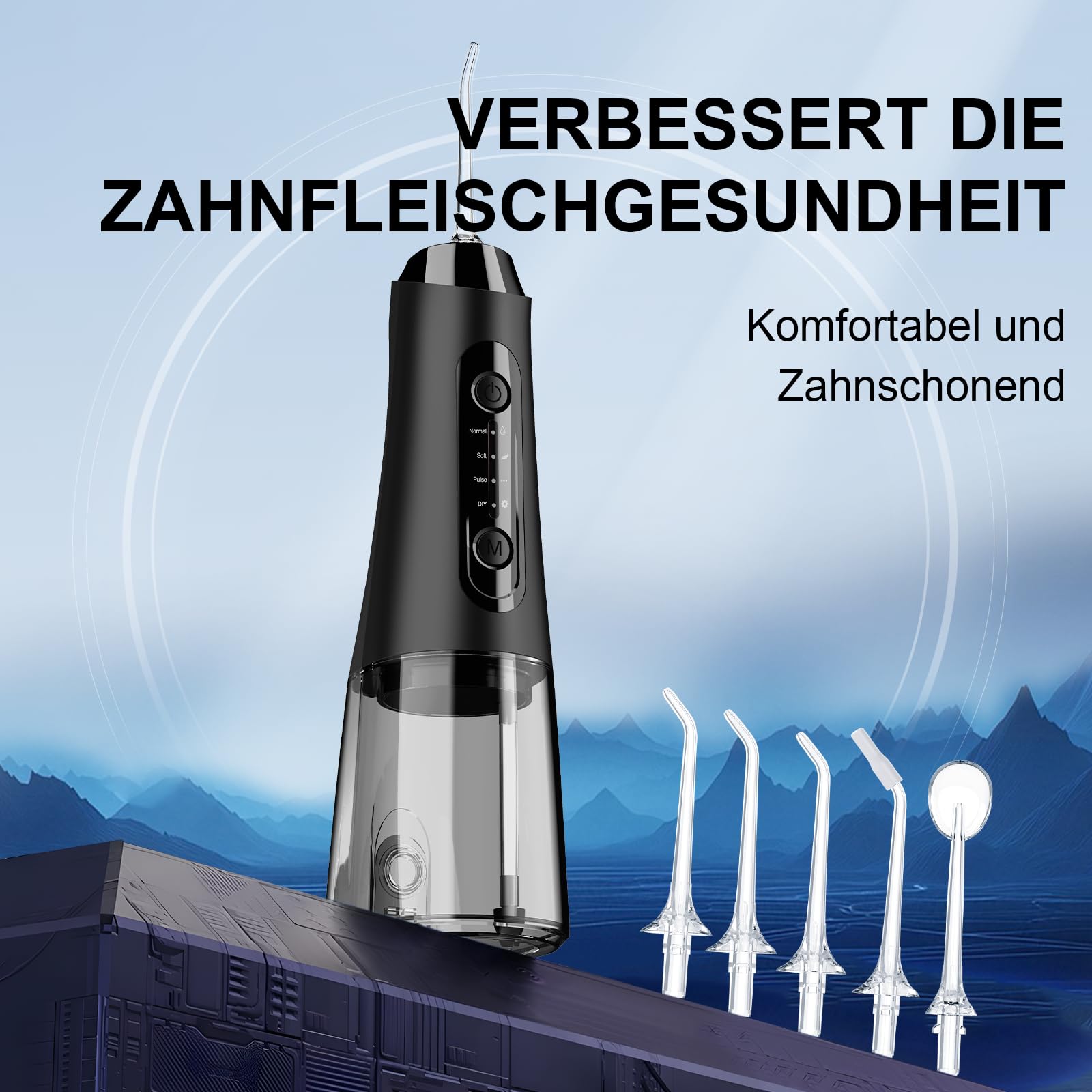 320ML Wassertank IPX7 Wasserdicht, Oral Irrigator Tägliche