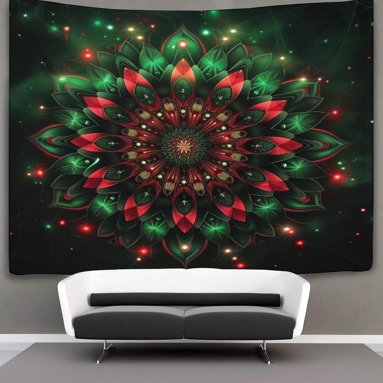 kaiyun Mandala Tapestry Datura Flowers Tapestries 3D Wall Hanging Home Decorations for Room 130cmx150cm
