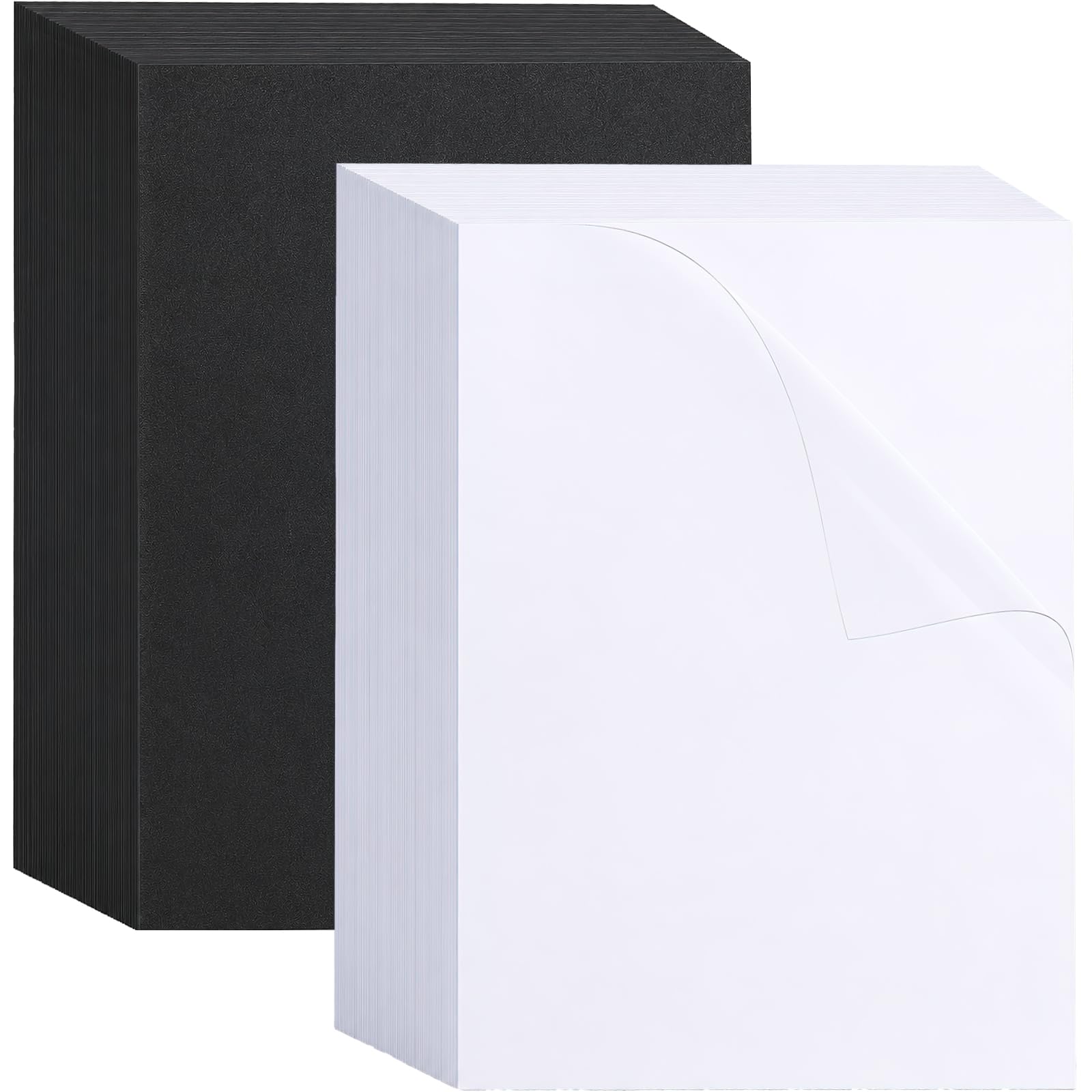 100Pcs Clear Plastic Binding Covers with 100Pcs Black Binding Back Cover