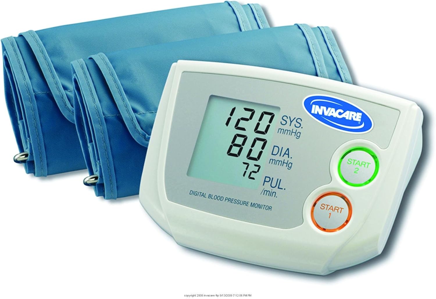 Invacare Deluxe Dual Memory Blood Pressure Monitor Health