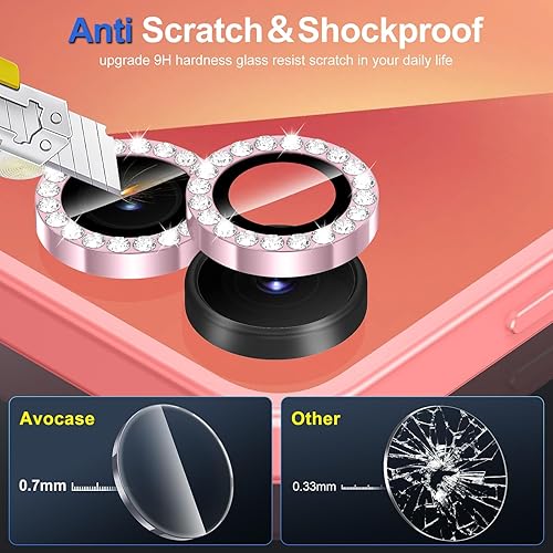Vista 1045 de para Samsung Galaxy Z Flip 7 Protector de Lente de Cámara, Cubierta de Lente de Vidrio Templado con Anillo de Metal Individual, [Fuerte Adhesión] 1