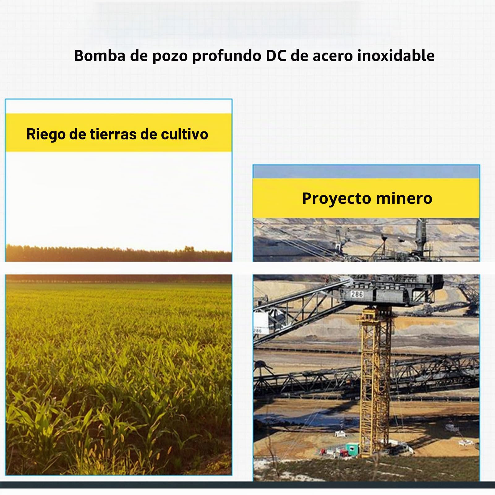 Bomba Sumergible, Bomba de Agua Solar de 12 V CC, Bomba de Acero Inoxidable, Bomba Sumergible de Pozo de Tornillo de Elevación Alta para Barco de Pesca, Estanque de Peces,
