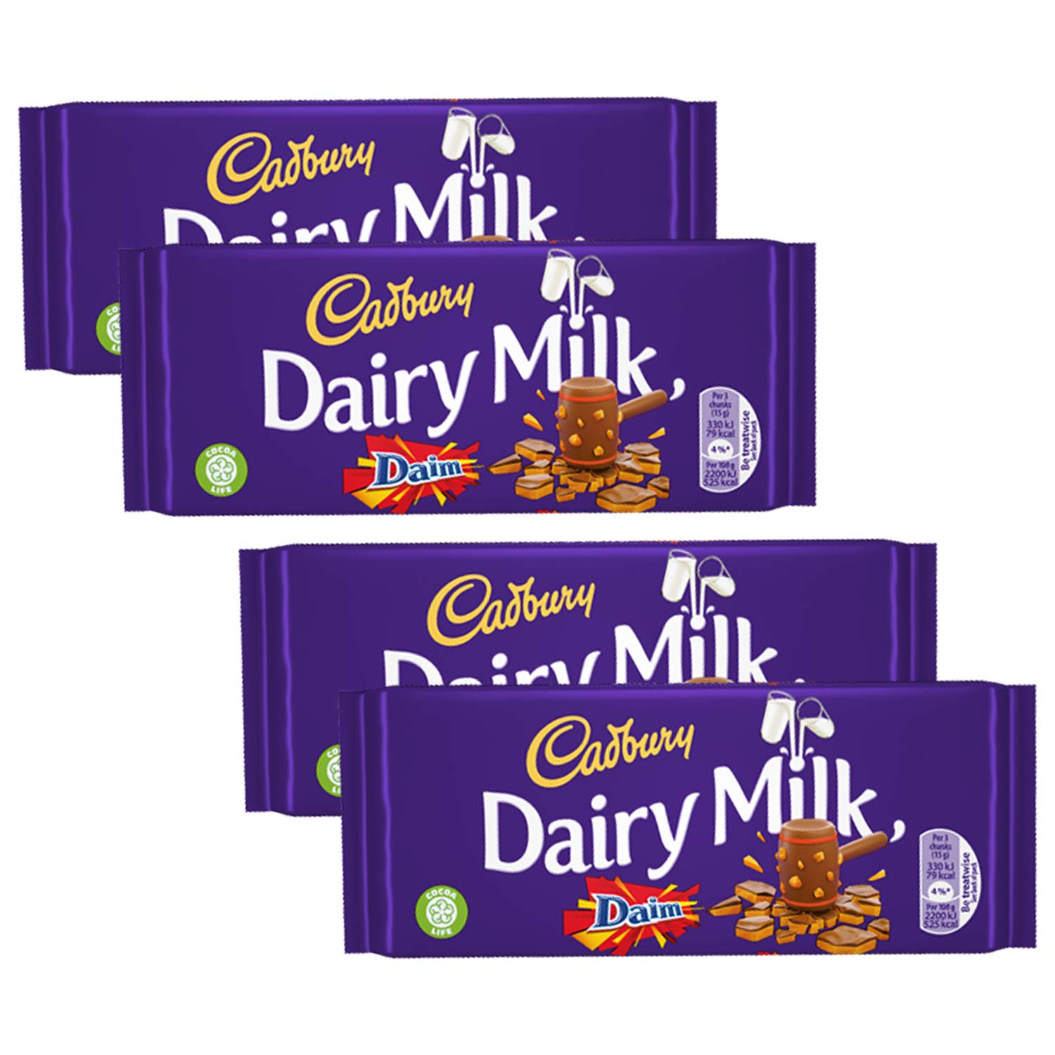 Cadbury Dairy Milk Daim, 4 X 120 g Amazon.in Grocery & Gourmet Foods