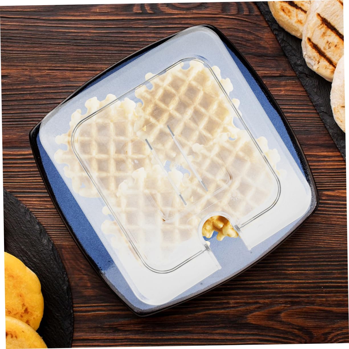 OFFSCH Plastic Food Pan Covers with Handle 1/6 Size Food Pan Lids for Home Restaurant