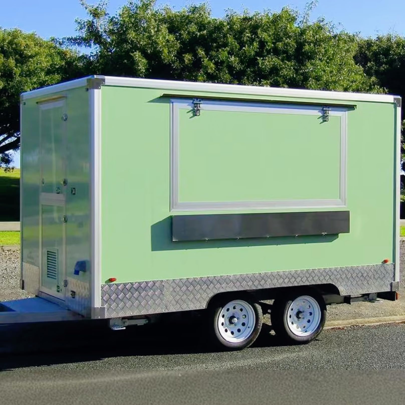 Furgone rimorchiabile mobile del carrello della concessioni del dessert del