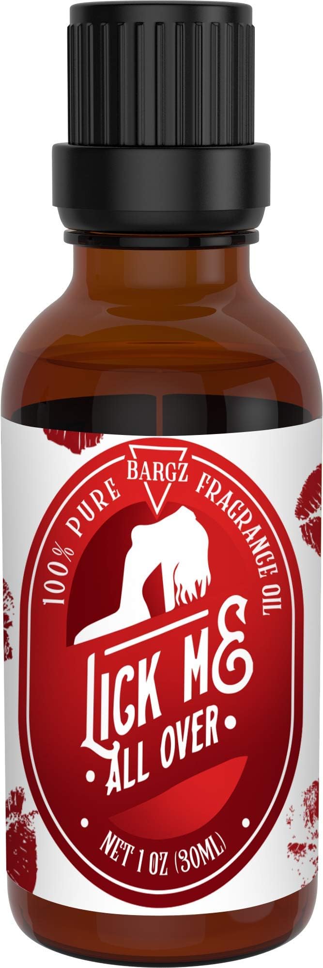 Lick Me All Over Perfume Oil, Exotic Fragrance, Lovely Raspberry And Melon Aromas With A Touch Of Vanilla - Flat Cap (1 OZ)