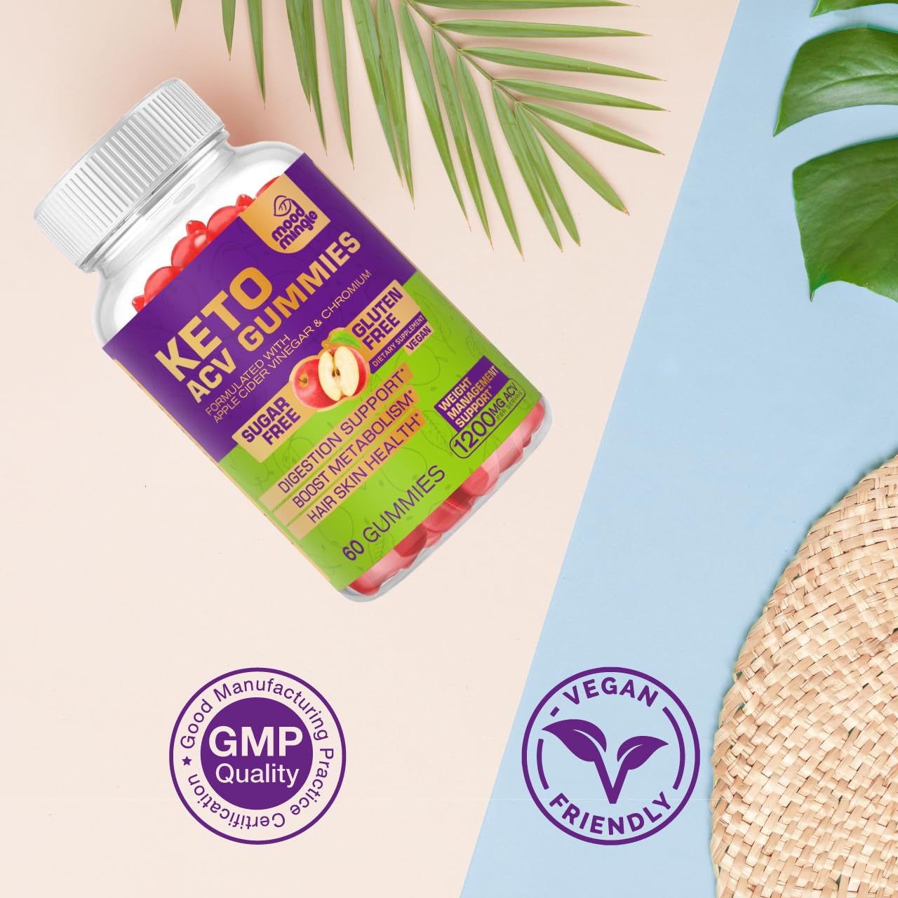 Keto ACV Gummies for Advanced Weight Loss - Gluten & Sugar-Free — Amazon image 6