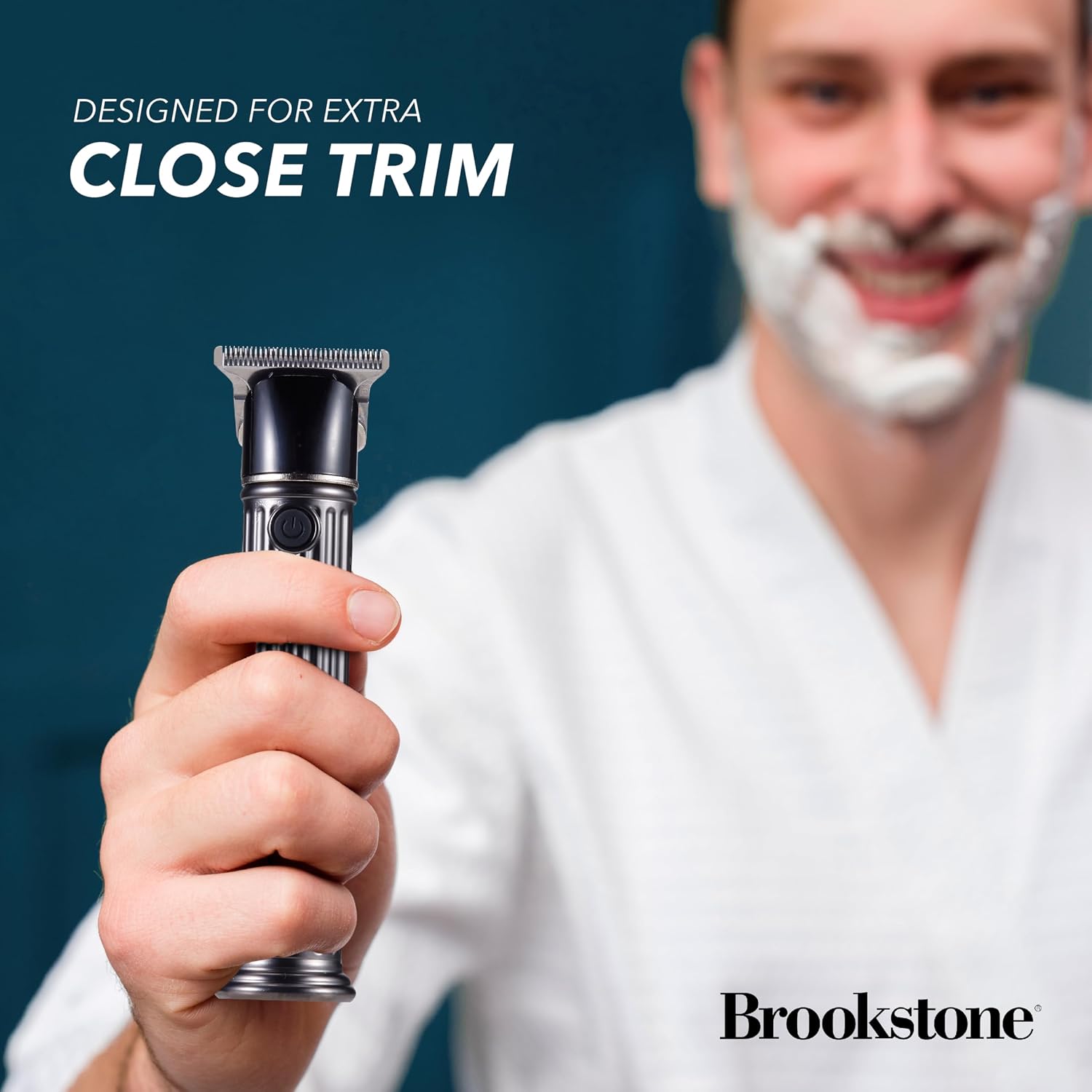 Brookstone - Rechargeable Hair Clipper Kit, Cordless Professional Trimmer Set with Multiple Attachments for Versatile Grooming (Black)