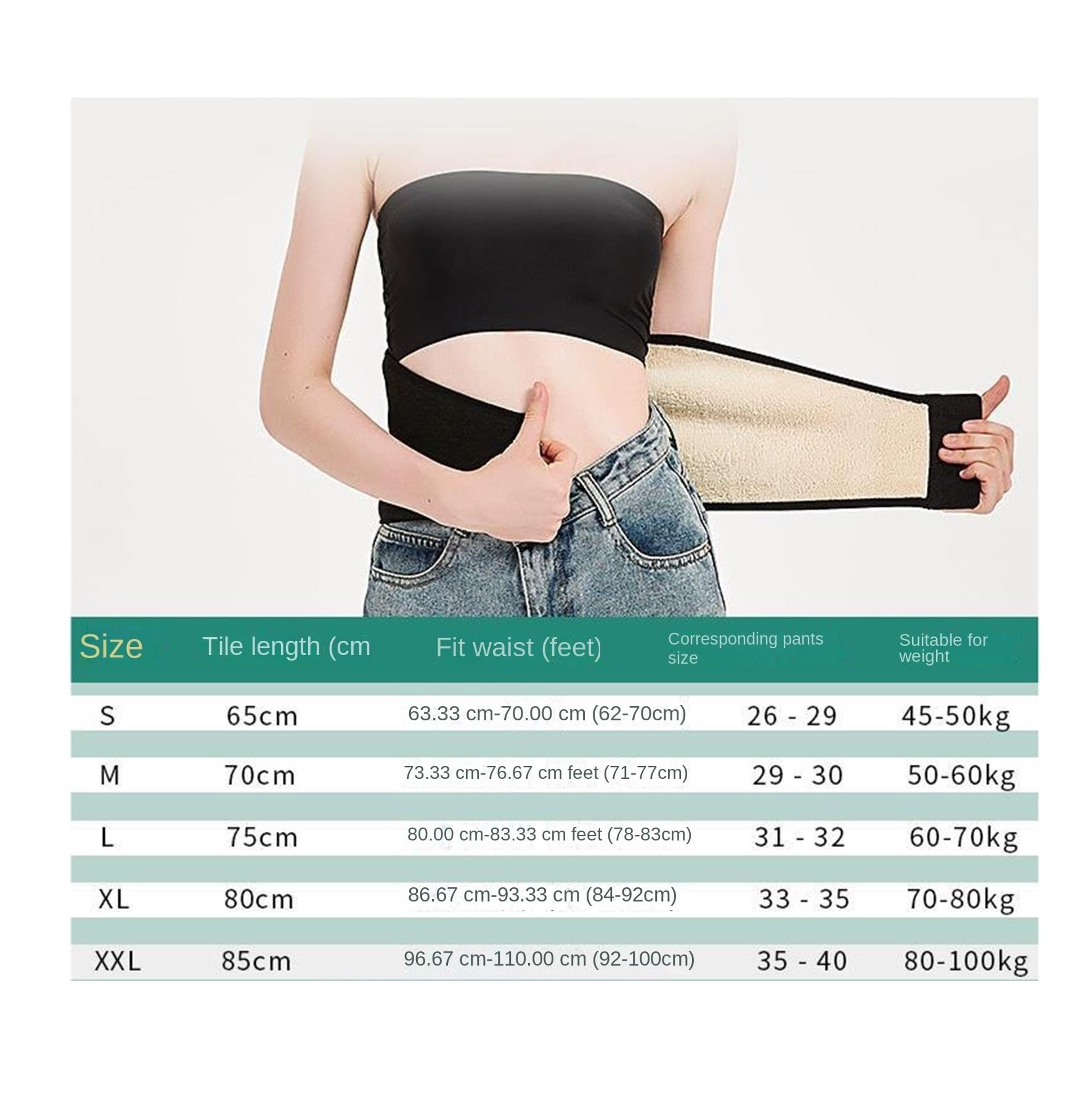 Fajas Waist Trainer Cinturón cálido de invierno unisex Soporte de cintura ajustable Cinturón protector abdominal Entrenador de Cintura