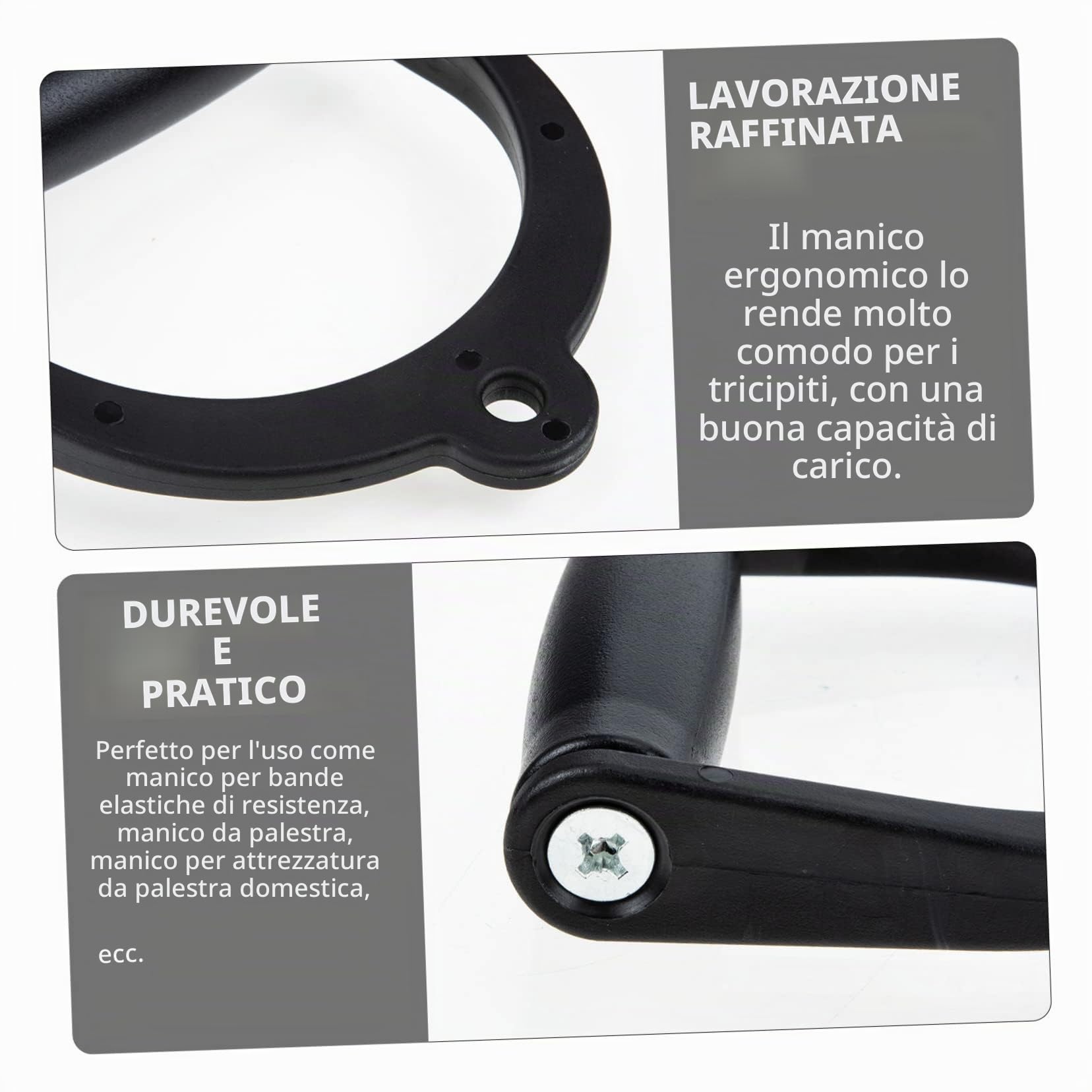 KOMBIUDA 2Pezzi Maniglie Professionali per Bande di Resistenza Maniglie Resistenti per Allenamenti in Palestra Impugnature Comode Durevoli per Fitness Yoga