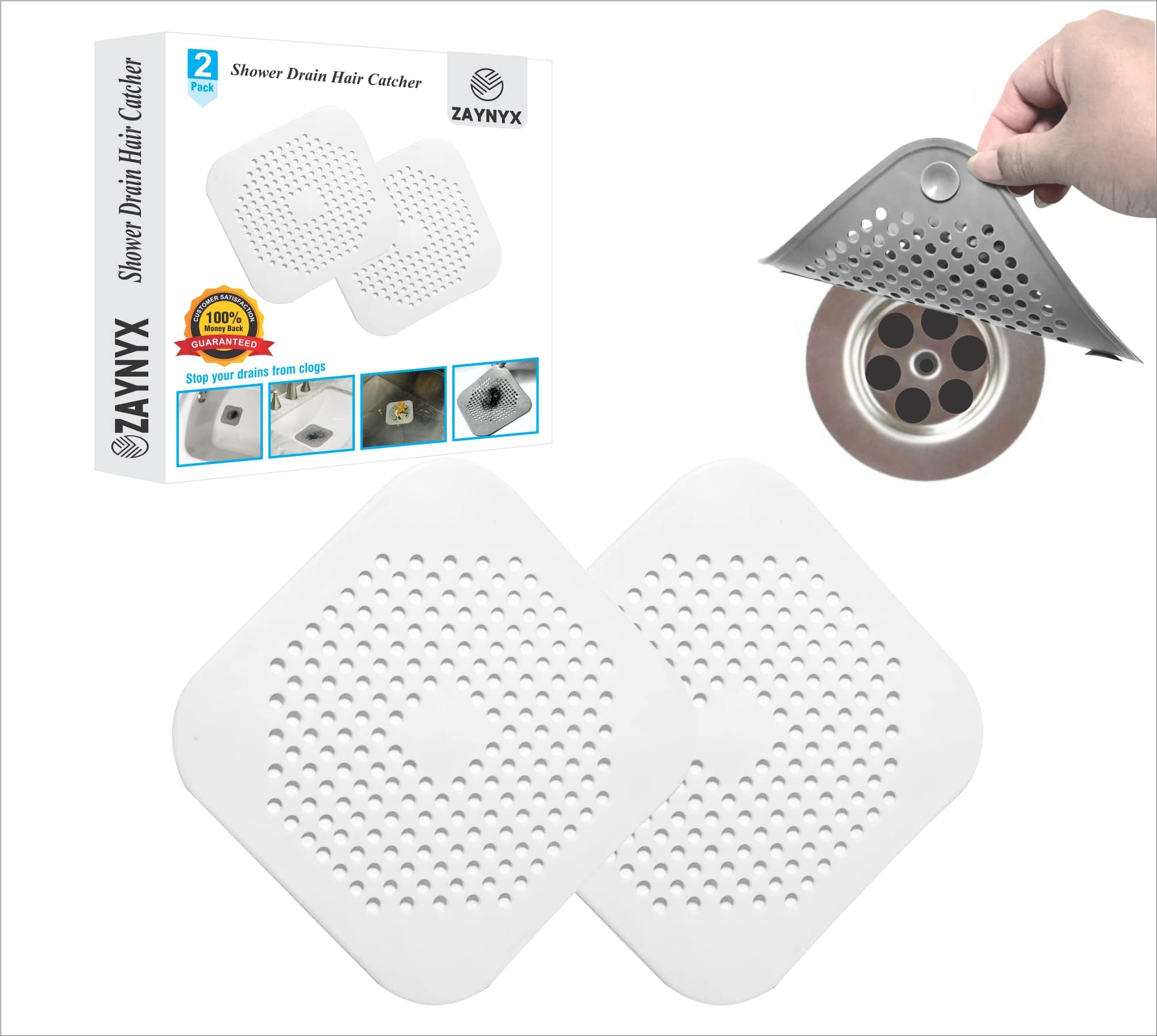 Strain Guardians Disposable Hair Strainer 25 Pack with Bonus Reusable