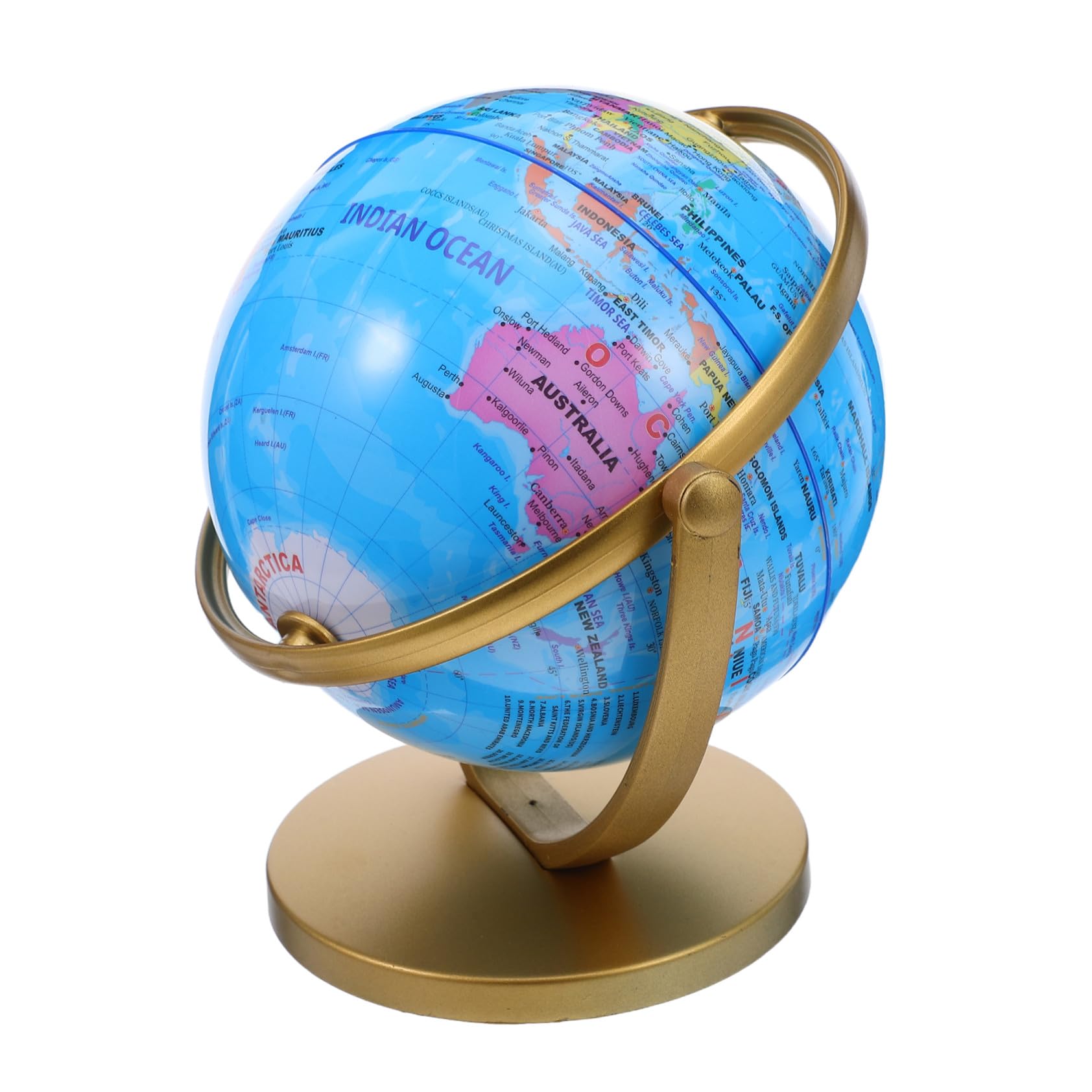 Globe terrestre rotatif Alipis aux marquages précis et résistant à la décoloration pour salon