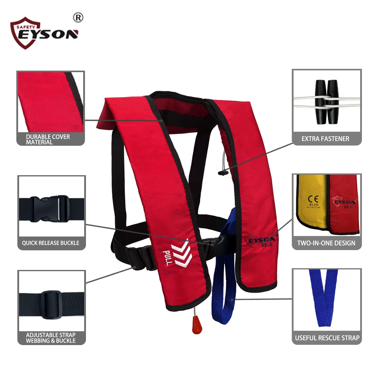 Amazon | EYSON（エイソン）ライフジャケット救命胴衣 ベスト