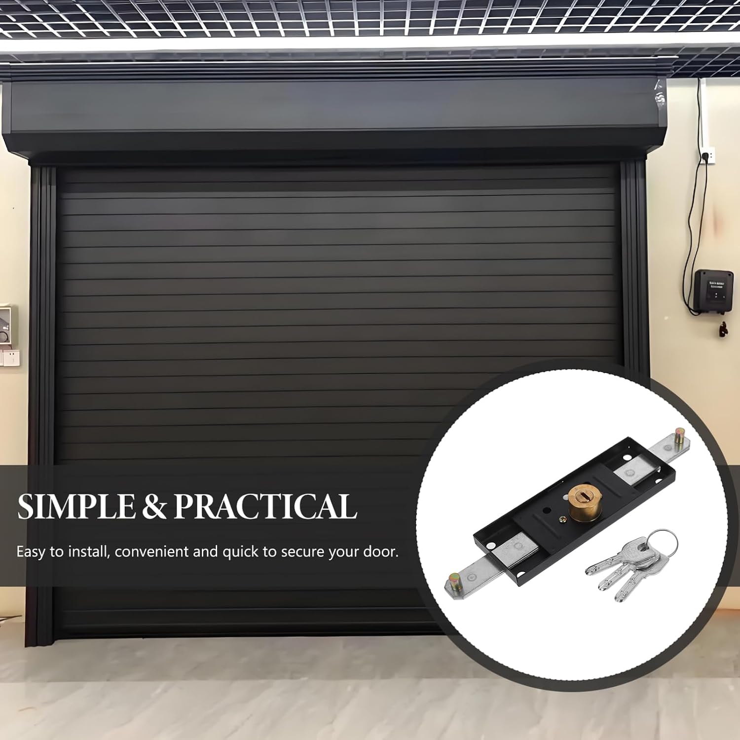 Commercial Door Lock Garage Roller Shutter Lock Key Rolling Shutter Equipment