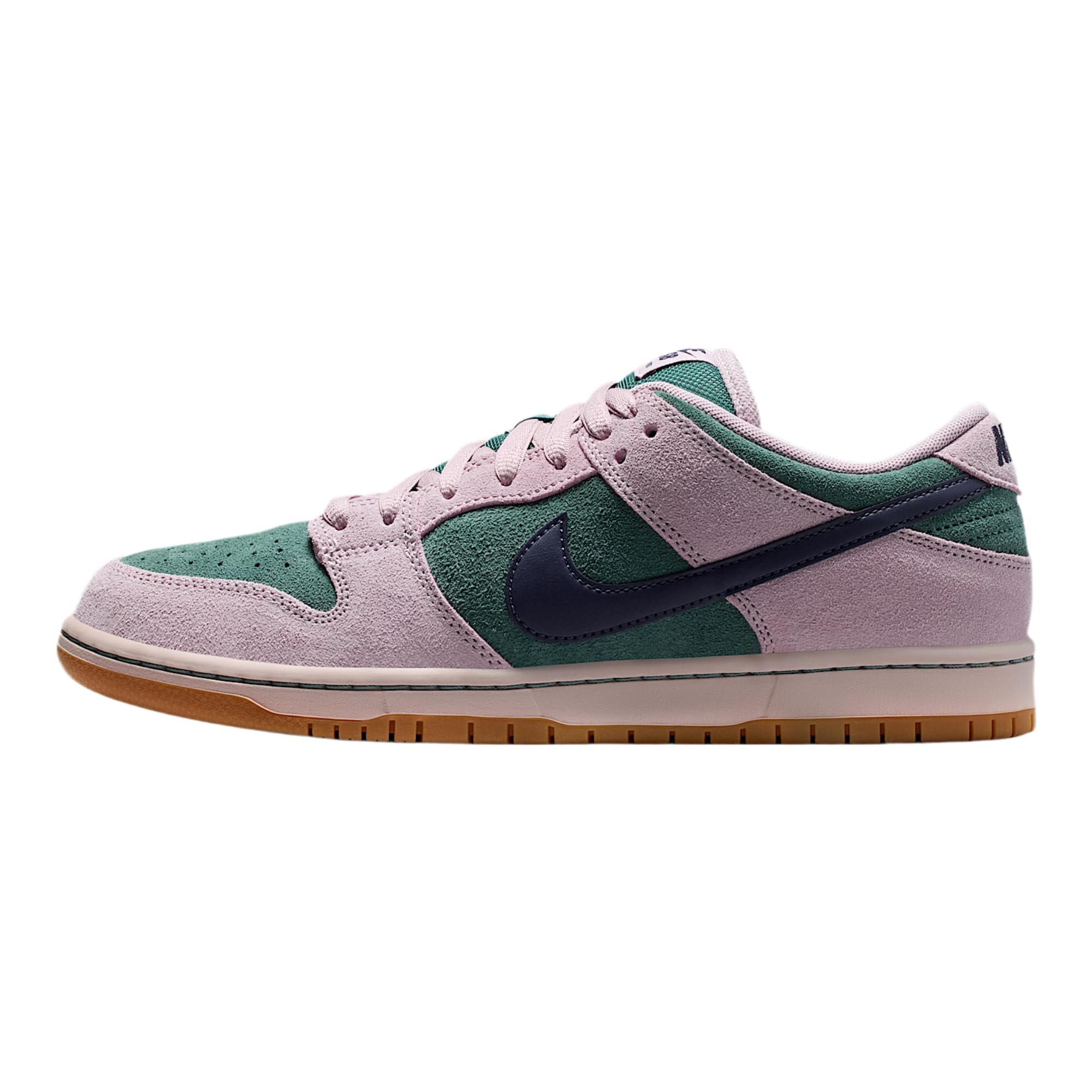 SB Dunk Low Pro Skate Shoes (Mineral Slate/Particle Rose/Silt Red/Dark Raisin)