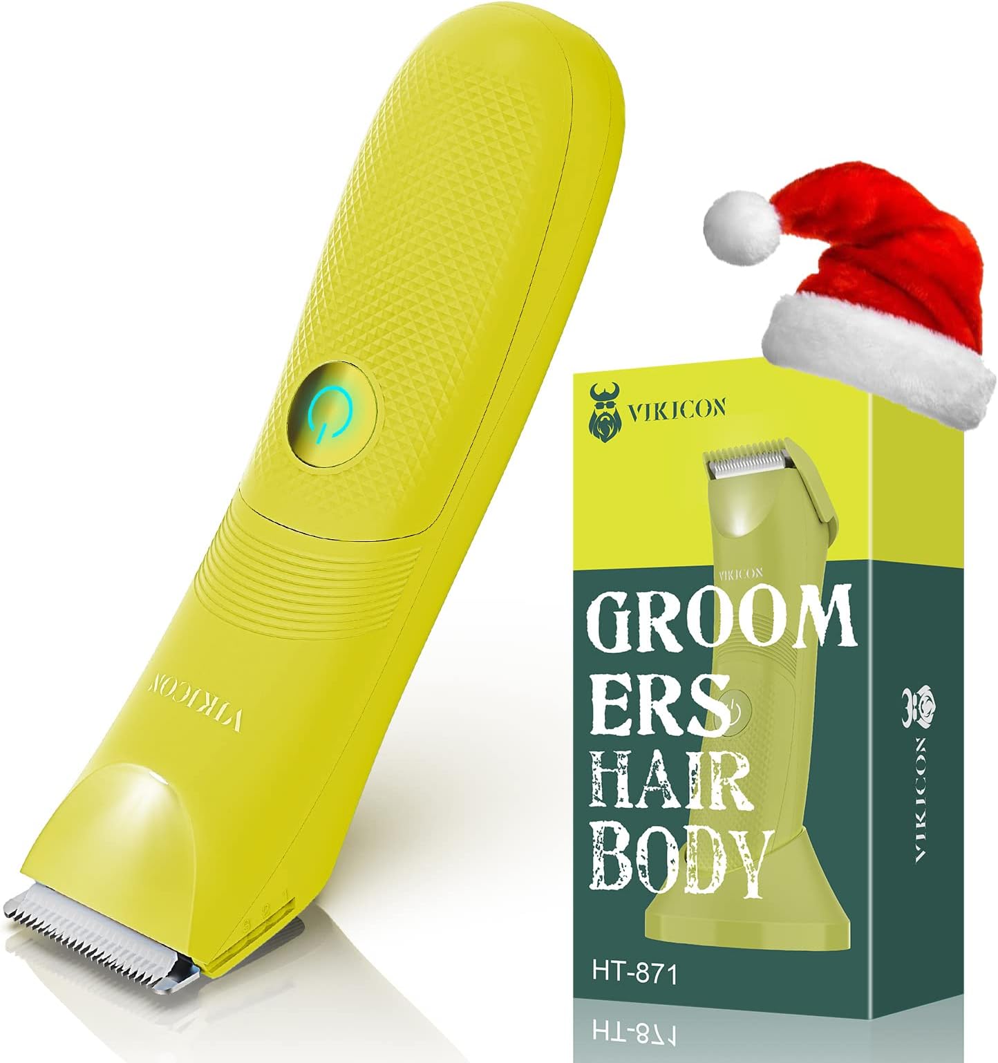 Unisex Hair Trimmer - Cordless Electric Razor for Men and Women, Waterproof, Adjustable Length Guards, LED Light, Removable Blade Heads, 60-Minute Continuous Shaving