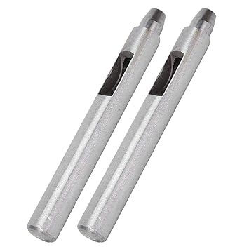 Hole Punch Tool, Stable High Hardness Alloy Steel Forging Round Hollow Puncher, for Industrial Accessories Industrial Parts(7mm)
