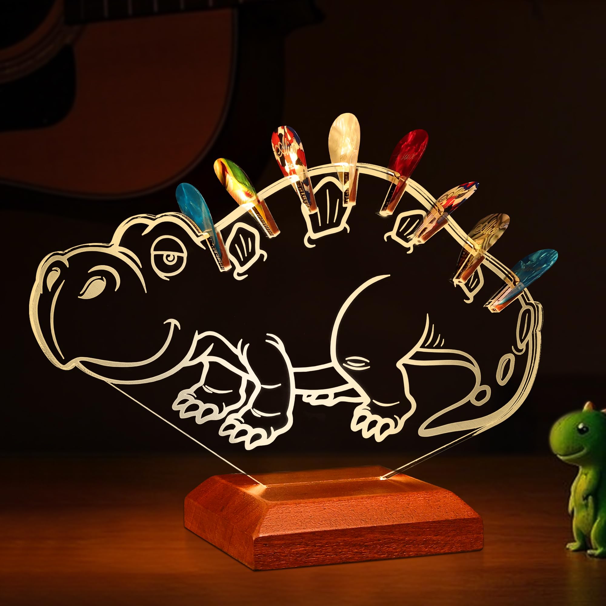 CoolGift Mart Light Up Guitar Pick Holder - Image 3