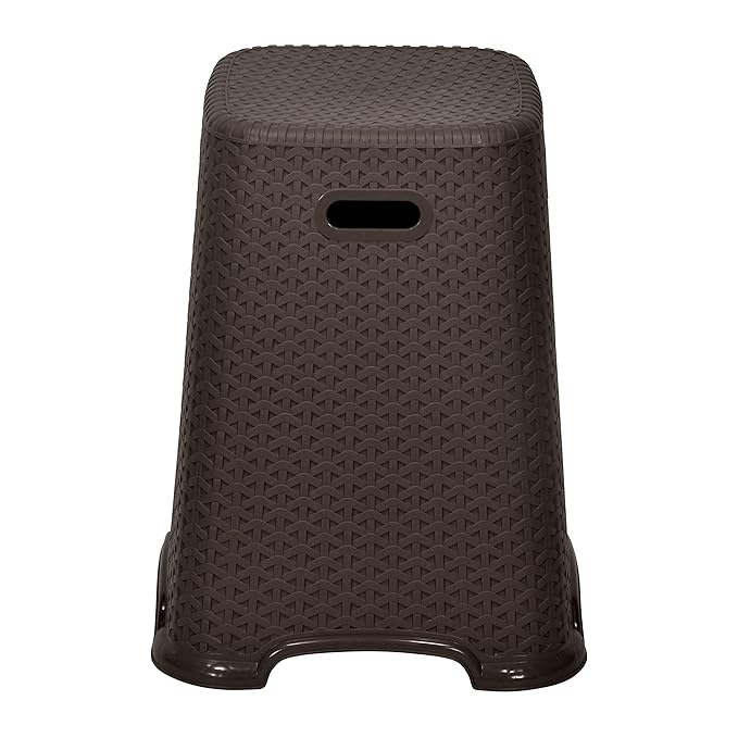 Nilkamal STL29 Strong and Durable Plastic Seating Stool for Home | Bedroom | Bathroom | Kitchen | Living Room | Office | Adult Stool with high Load Capacity (Season Rust Brown) at Rs. 725