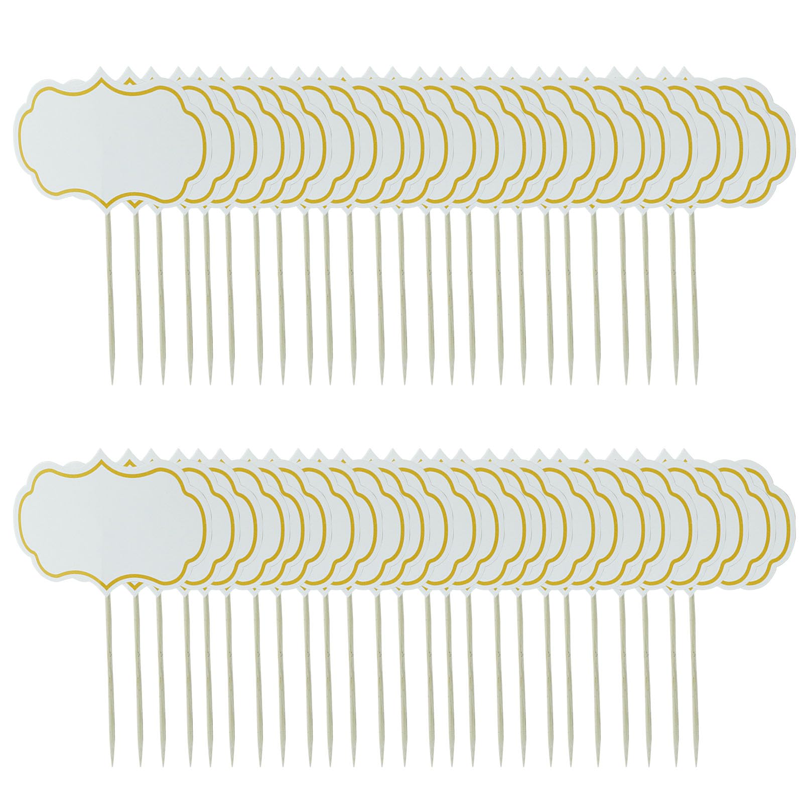 50 Pcs Cheese Markers, White