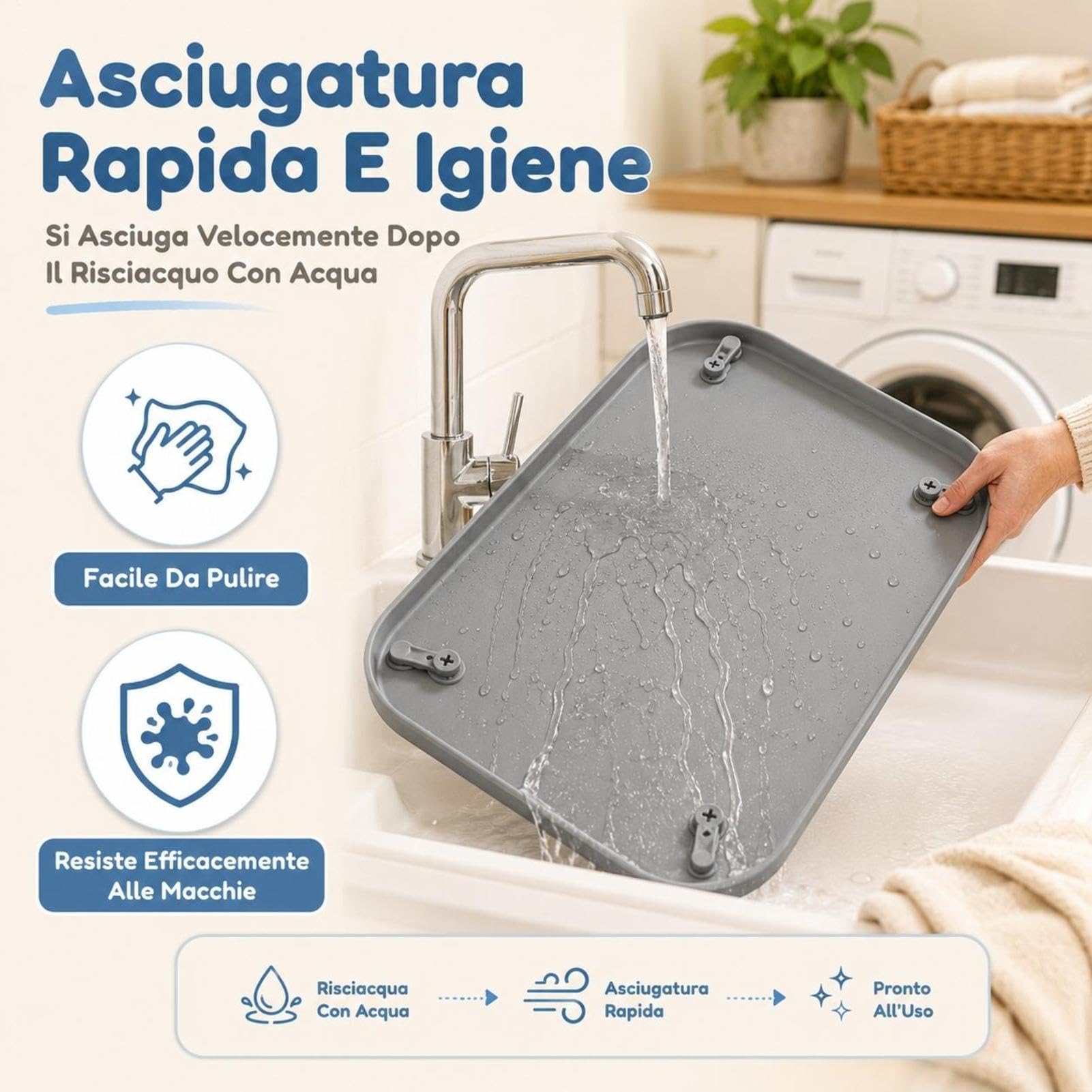 Porta Traversine Per Cani - Vassoio Igienico In Silicone Antiversamento | Bordo Alto Antigoccia E Antiscivolo | Per Appartamento, Camera O Soggiorno Su Qualsiasi Pavimento