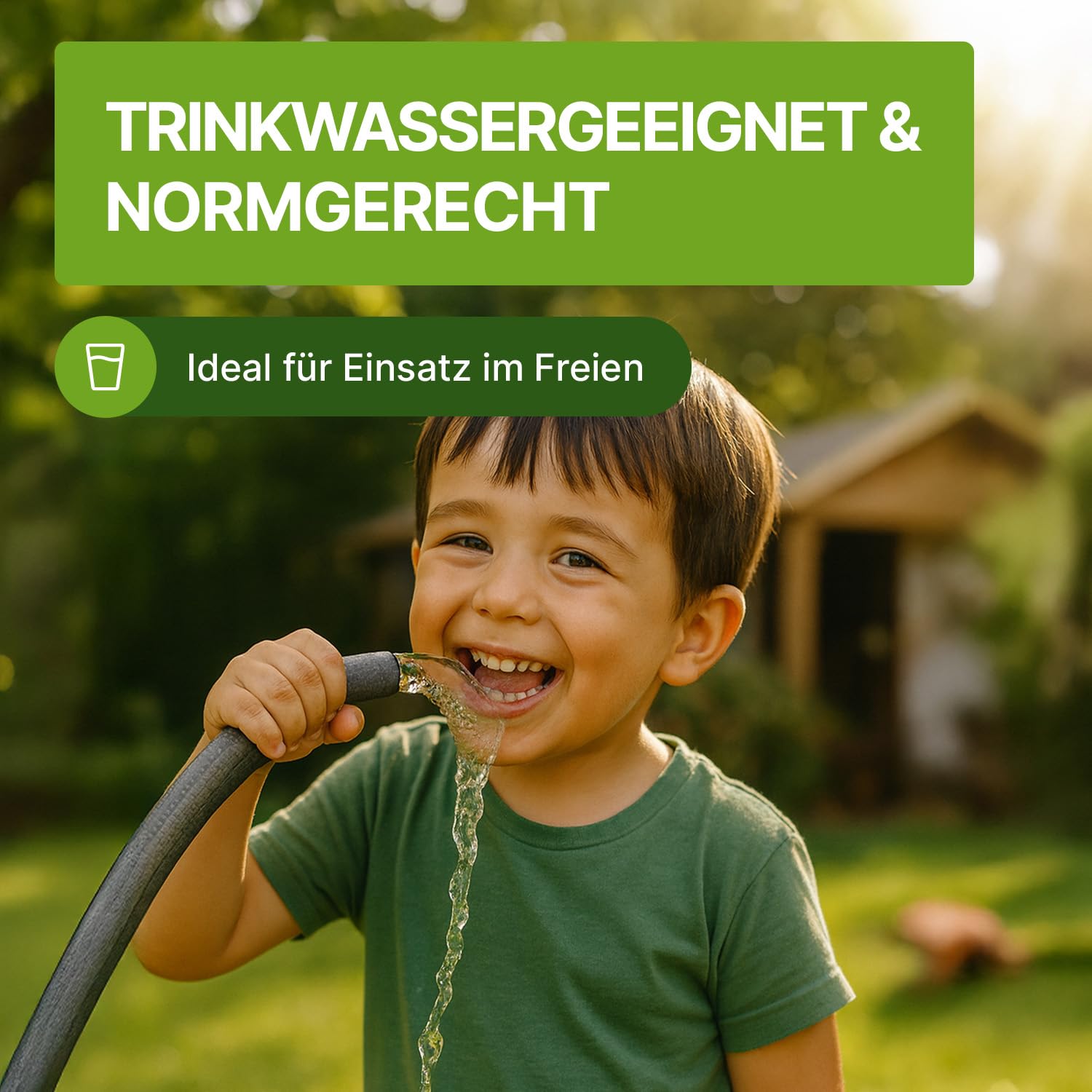 Meta Steel Gartenschlauch 25m 1/2 Zoll – trinkwassertauglich & knickfest – 5-lagiger Schlauch für Garten, Camping & Haushalt – UV-beständig & druckstabiler Wasserschlauch
