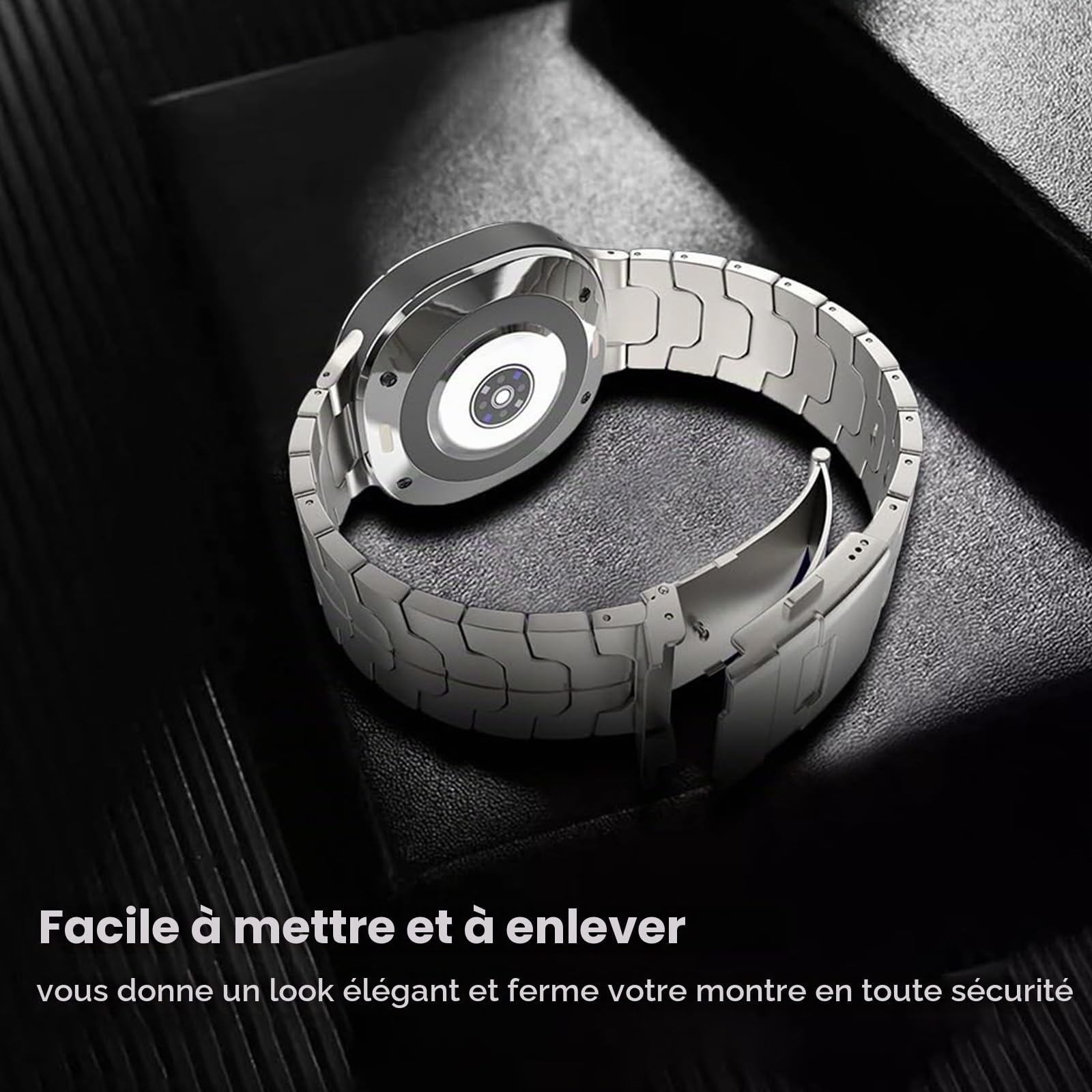 Bracelet en titane pour Samsung Galaxy Watch Ultra 47 mm (2025), bracelet de montre sans Gap, avec sangle à boucle intégrée, accessoire de rechange pour Galaxy Watch 7 Ultra (2024)