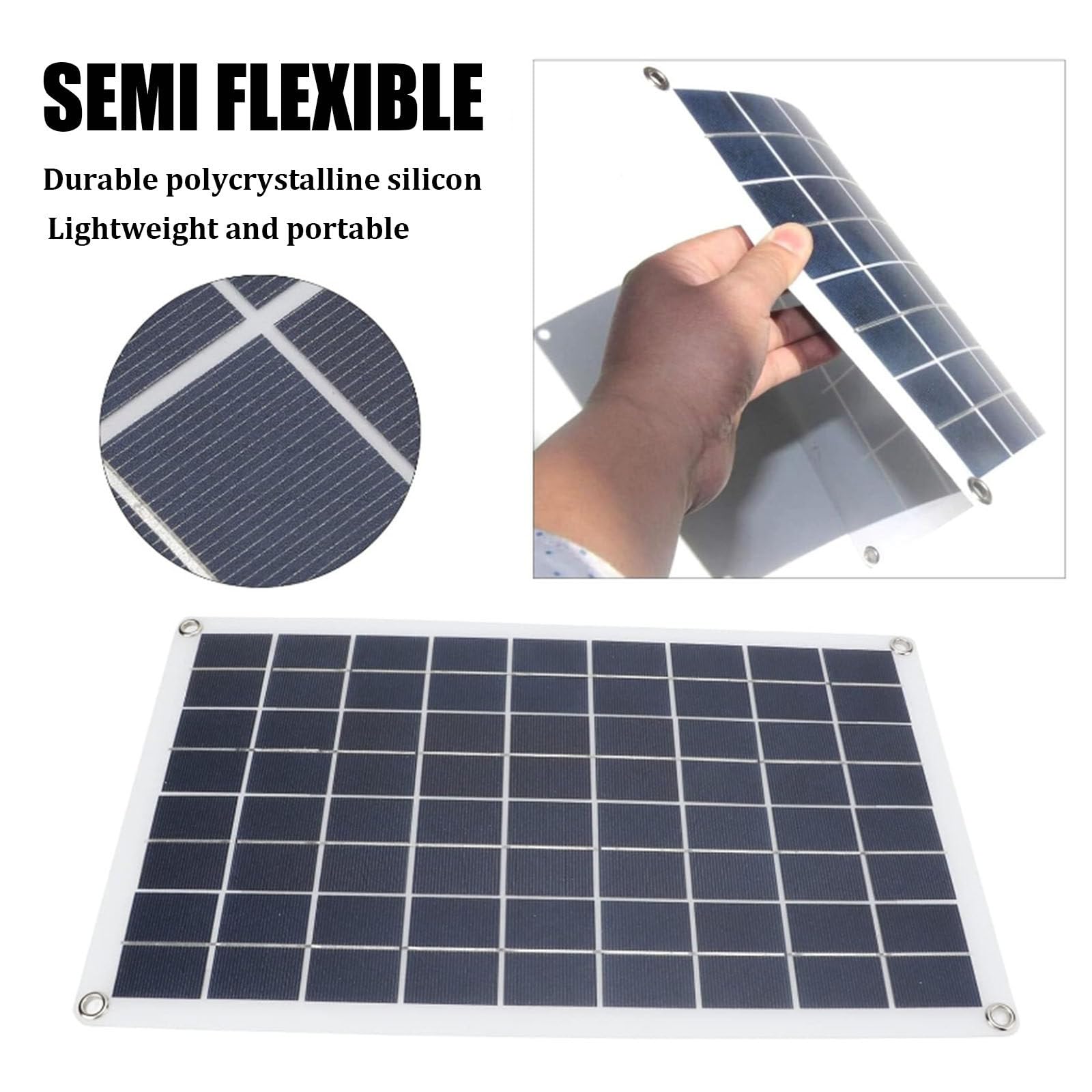 300 W 20/30/40/50/60 V Con Caricabatterie Per Auto, Sis-tema Pannello Solare Dc12-18 V Kit Pannello Solare Fuori Rete Per Capannone Domestico Pannello Solare Bifacciale,60A