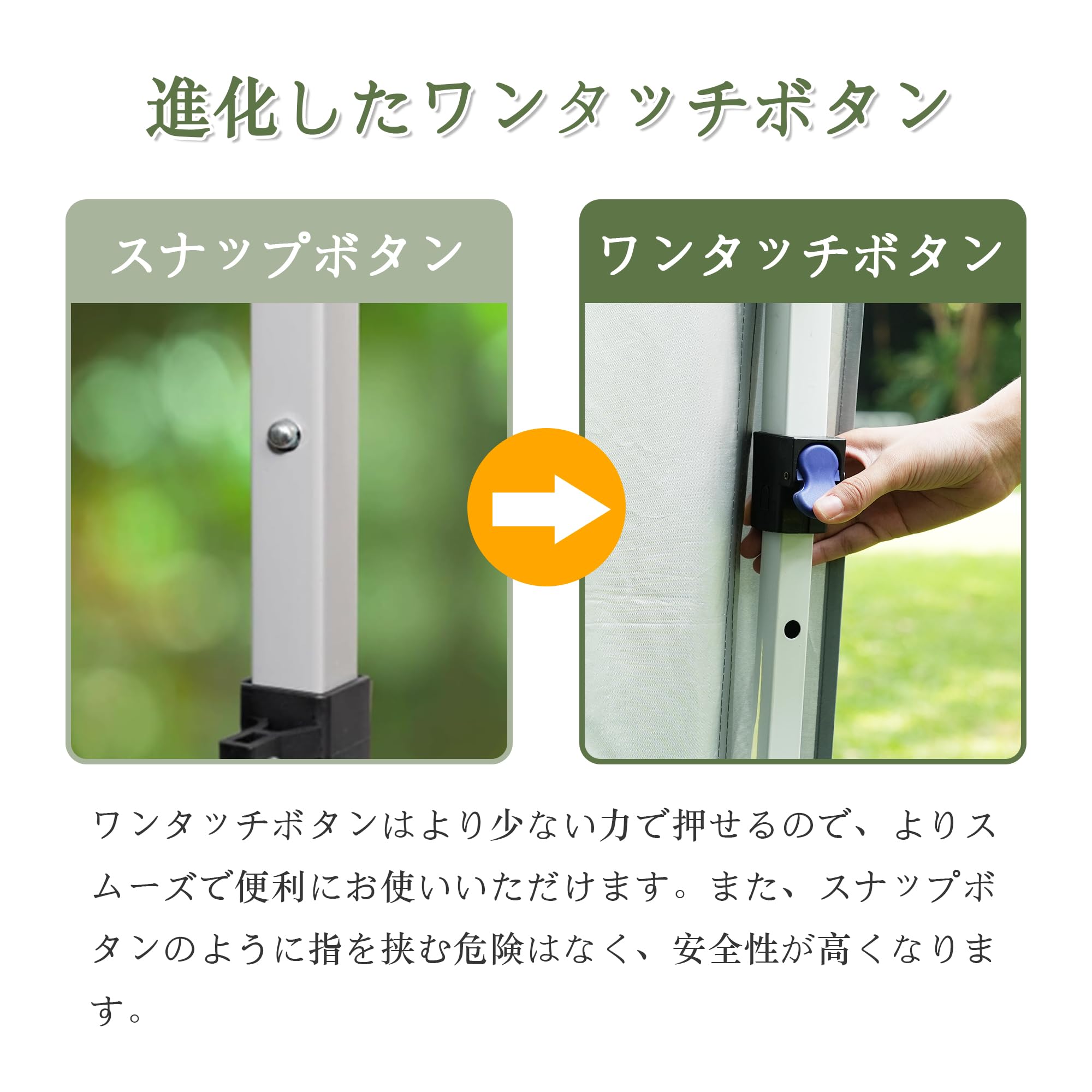 Amazon | CYFIE タープテント 3mx6m ワンタッチタープ 高さ3段階調節 