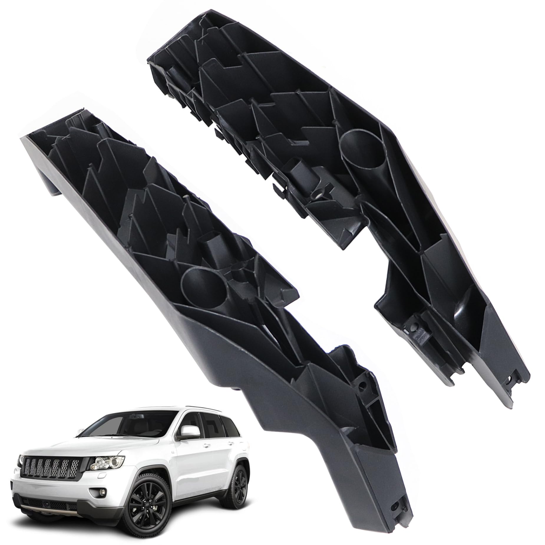 Driver and Passenger Side Front Bumper Headlight Bracket Support Compatible with Jeep Grand Cherokee 2014-2021,Bumper Bracket 68328703AB 68328702AA