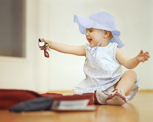 Miniatura 5 de SimpliKids UPF 50 UV Ray Sun Protection Wide Brim Baby Sun Hat A_white #11, A_white #2, Light Blue #1, Light Purple #1, Light Purple #2, Navy #1,