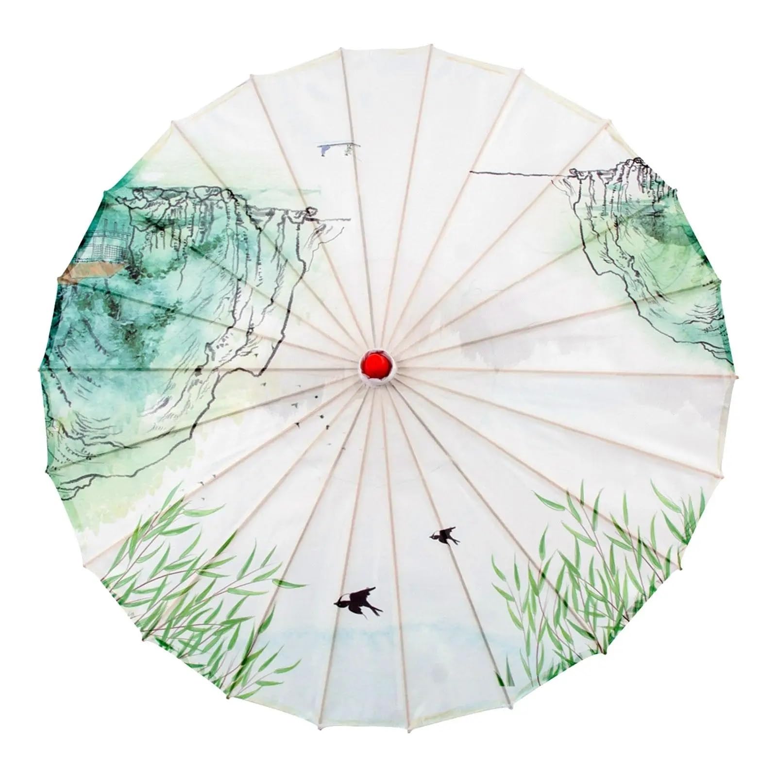 Oiled Paper Umbrella Art Classical Dance Umbrella Classical Dance Parasol for Music Festivals per Costumi Matrimonio Festa Oggetti di Scena Scen(Color9)