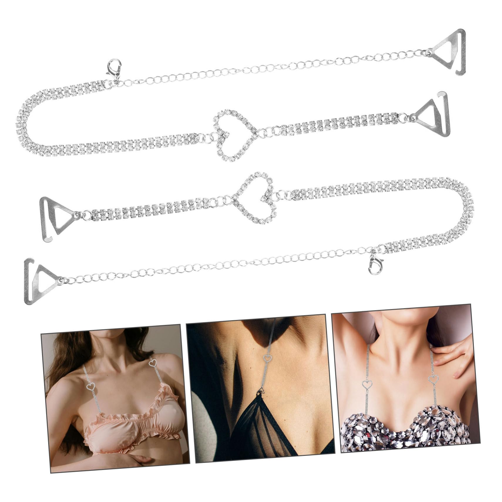 minkissy BH -zubehör Rückenfreie BHS Für Damen BH -träger Unterstützung Glänzende BH-träger Für Damen BH -gurthalter BH-träger Für Mädchen BH-träger Dekorativ Metall