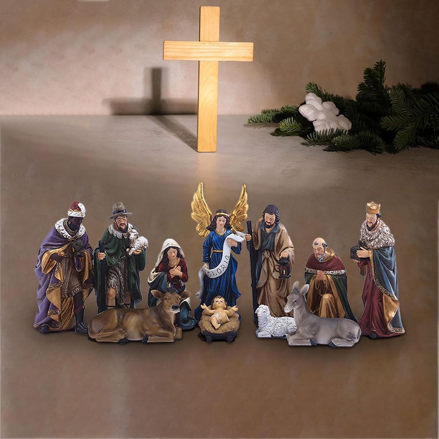Nativity Sets for Christmas Jesus Statue Ornament for Tabletop Religious