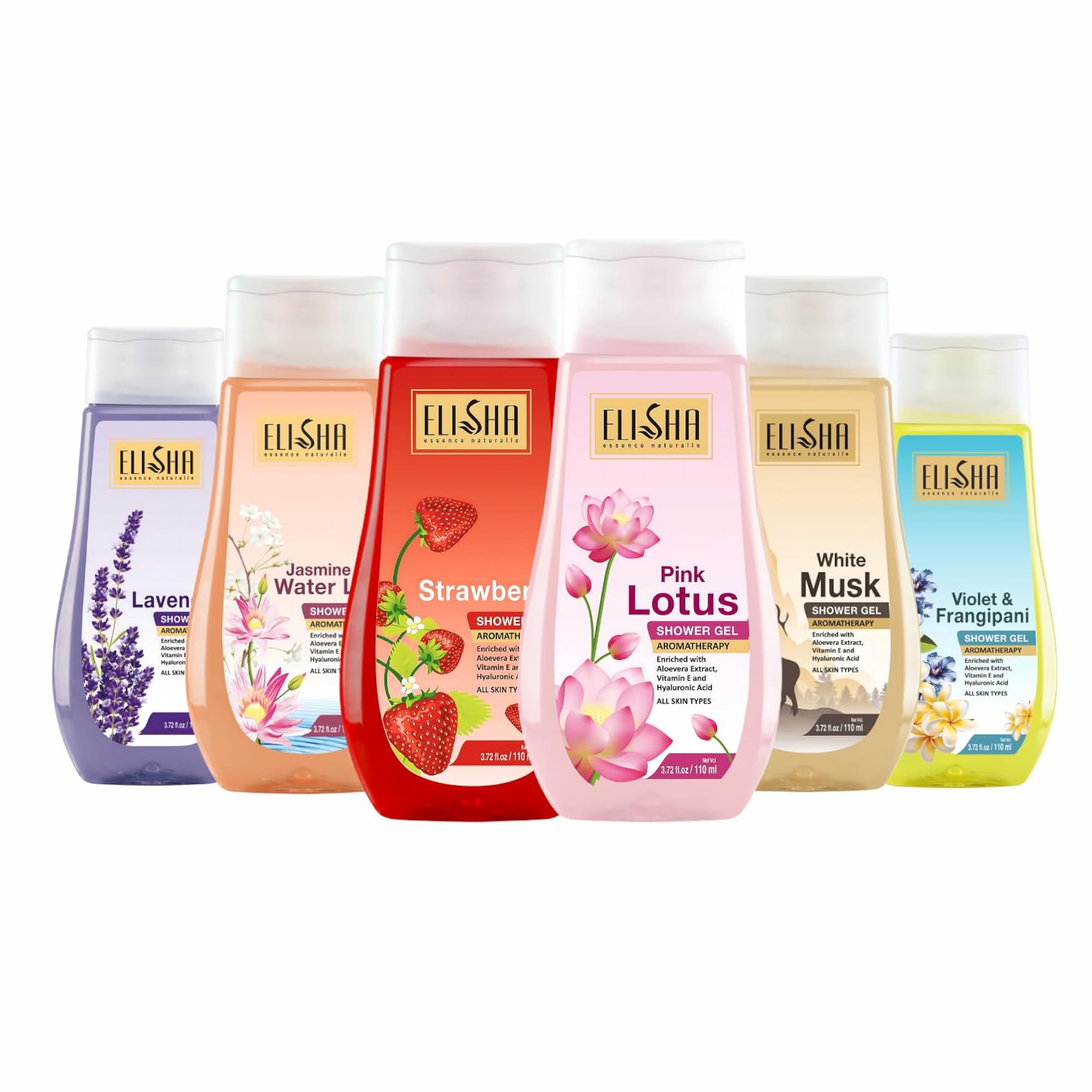 Combo Pack of Premium Shower Gel (180ml x 6 Bottles)