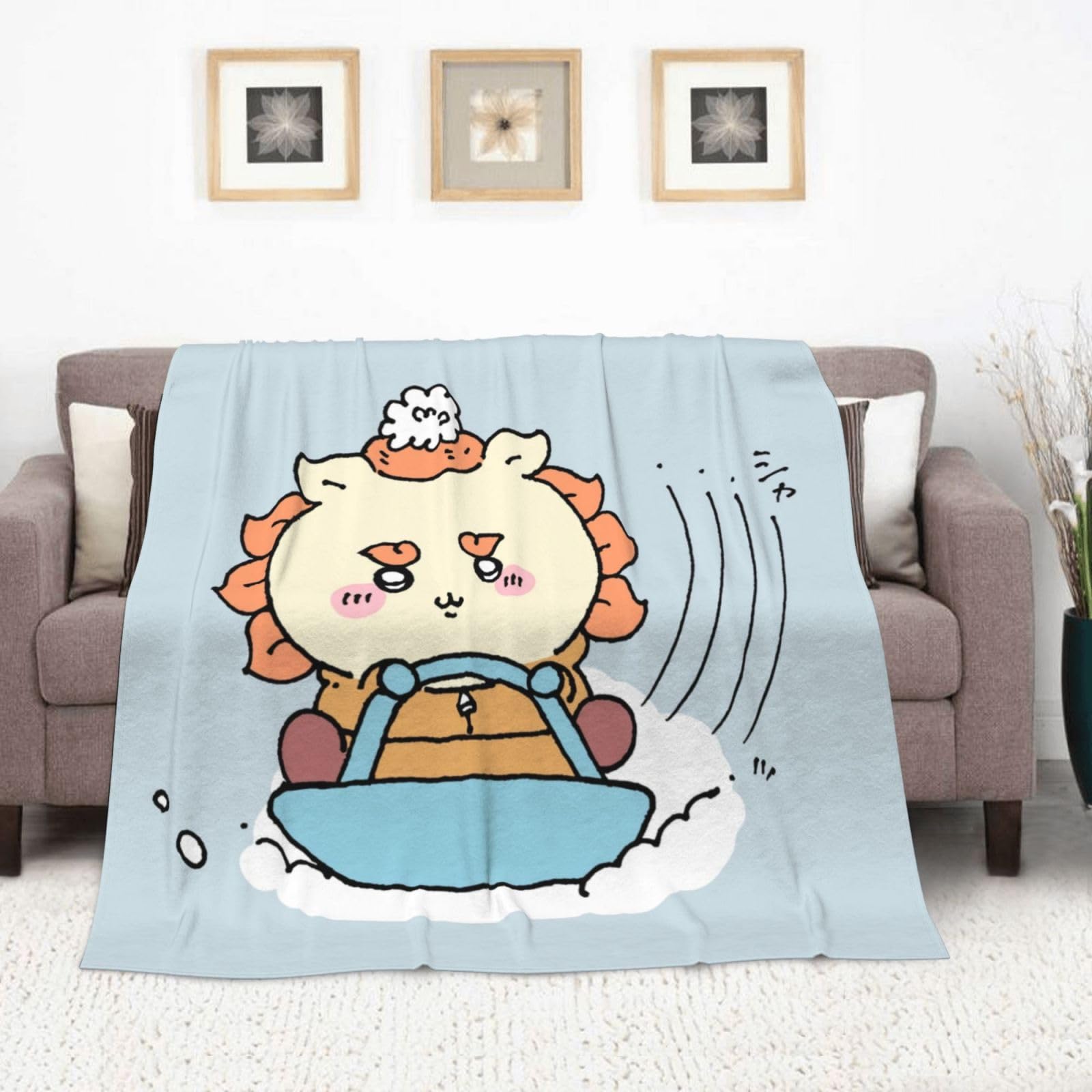 Amazon｜毛布 ちいかわ シーサー ブランケット フランネル 大判 超極細