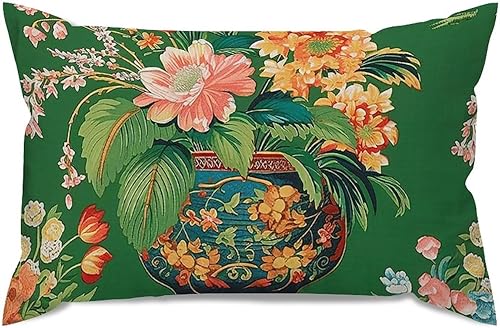 Vista 224 de ArogGeld Chinoiserie - Funda de cojín con estampado de leopardo y guepardo fucsia, con manchas de animales de vaca, color rosa oscuro, decoración