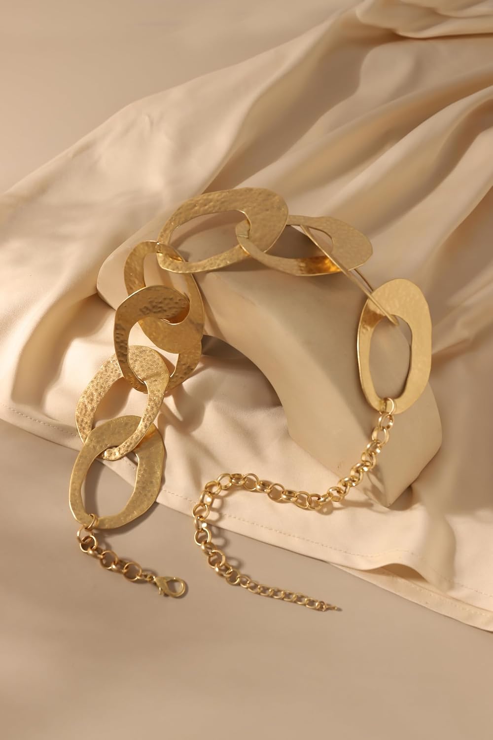 Fashion Chunky Gold Choker Necklace Cuban Link Large Chain Statement Necklaces for Women