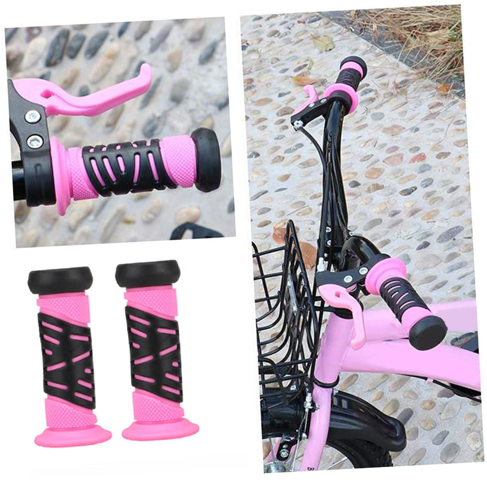 BESPORTBLE 3paires Poignées De Vélo Antidérapantes Caoutchouc pour Garçon Fille Grip Confortable Accessoire pour Draisienne Et Trottinette Set