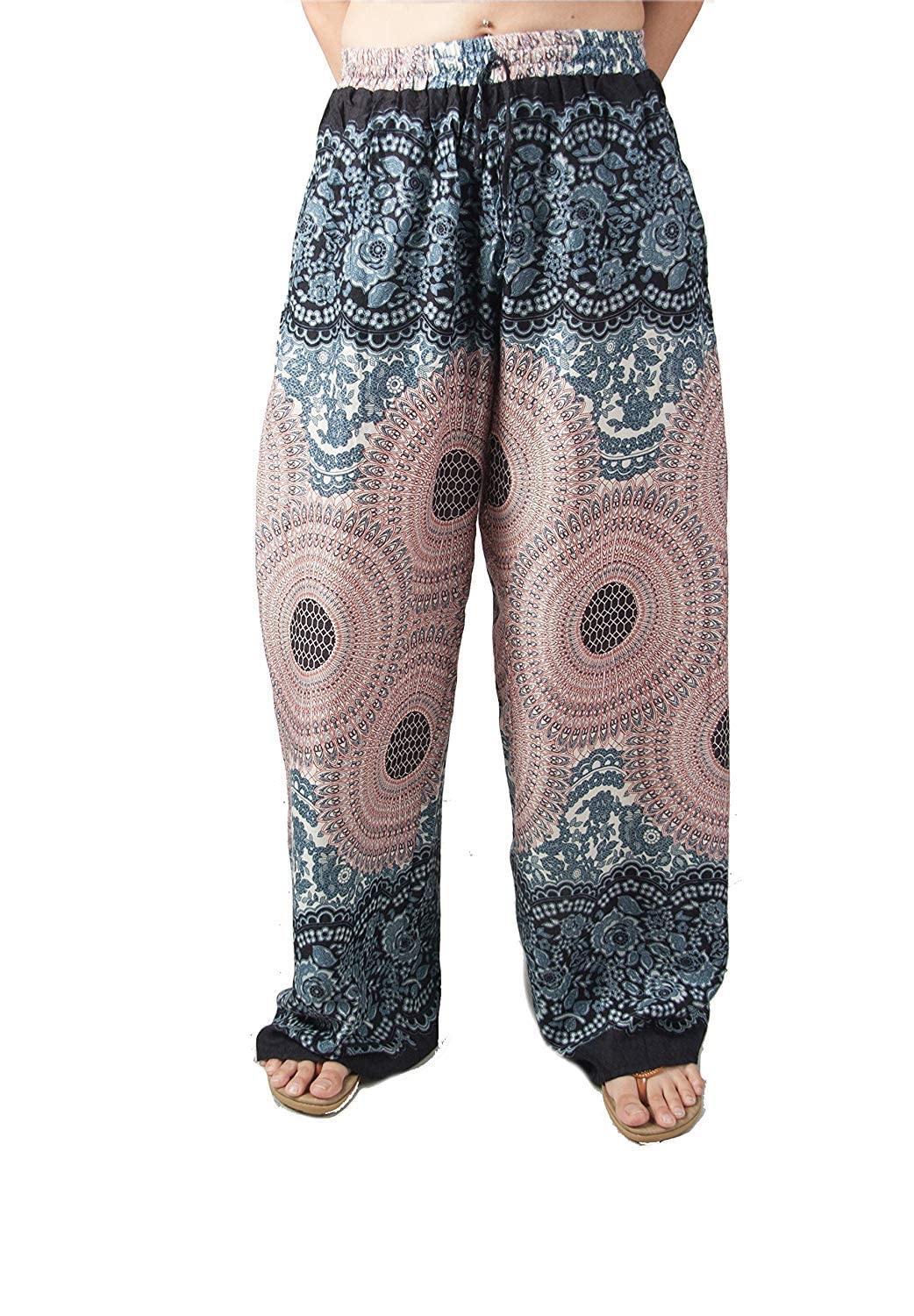 white whale you think, we bring Women's Harem Hippie Boho Yoga Palazzo Casual Pants-picture-19
