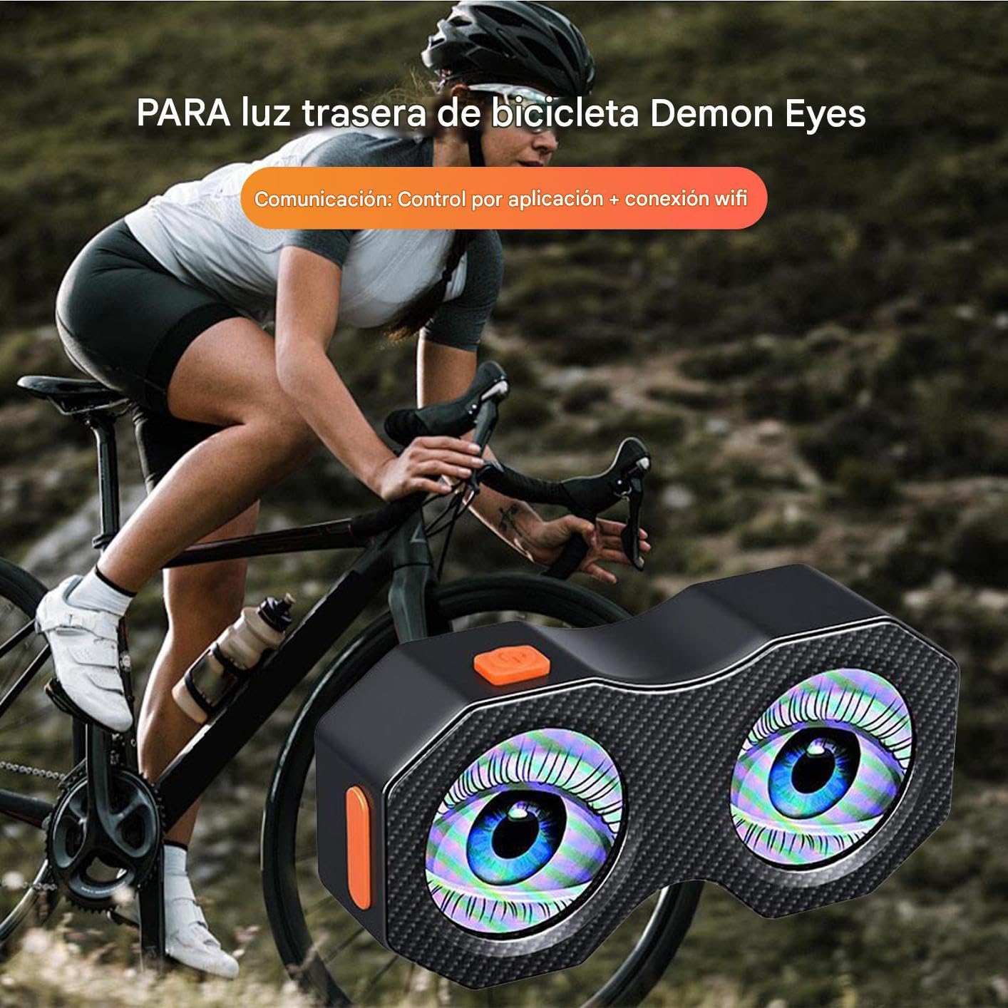 Luce posteriore per bicicletta - Luce per bicicletta ricaricabile per ciclismo notturno,Lampada LED impermeabile per ciclismo sicurezza notturna, uso in commuting monopattino bambini uomini donne