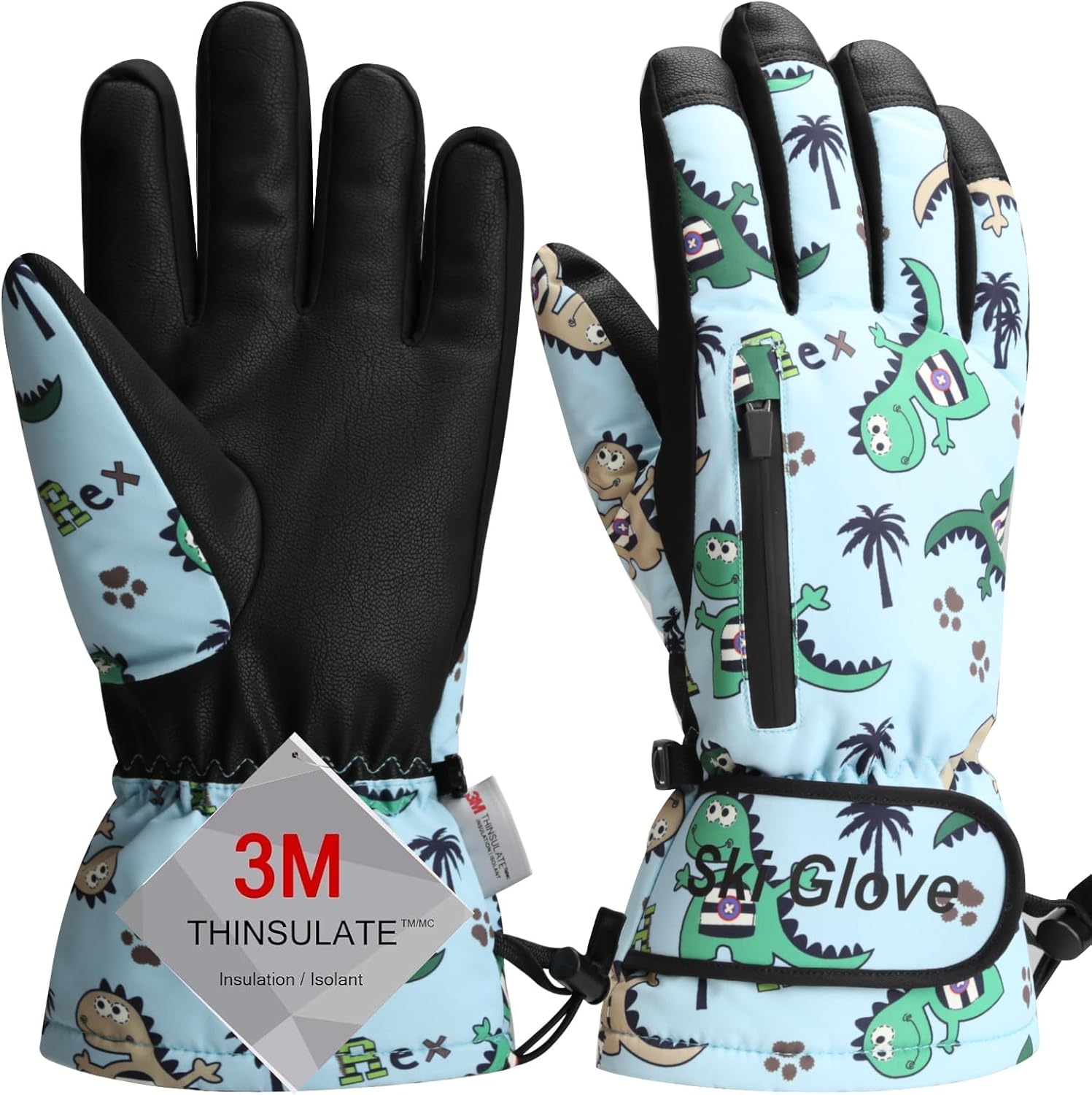 Ski Gloves, Warm and Breathable Snow Gloves for Various Cold Winter Outdoor Sports, Waterproof and Anti-Slip Ski Gloves Suitable for Boys & Girls, Men & Women Ski Gloves, Warm and Breathable Snow Gloves for Various Cold Winter Outdoor Sports, Waterproof and Anti-Slip Ski Gloves Suitable for Boys & Girls, Men & Women