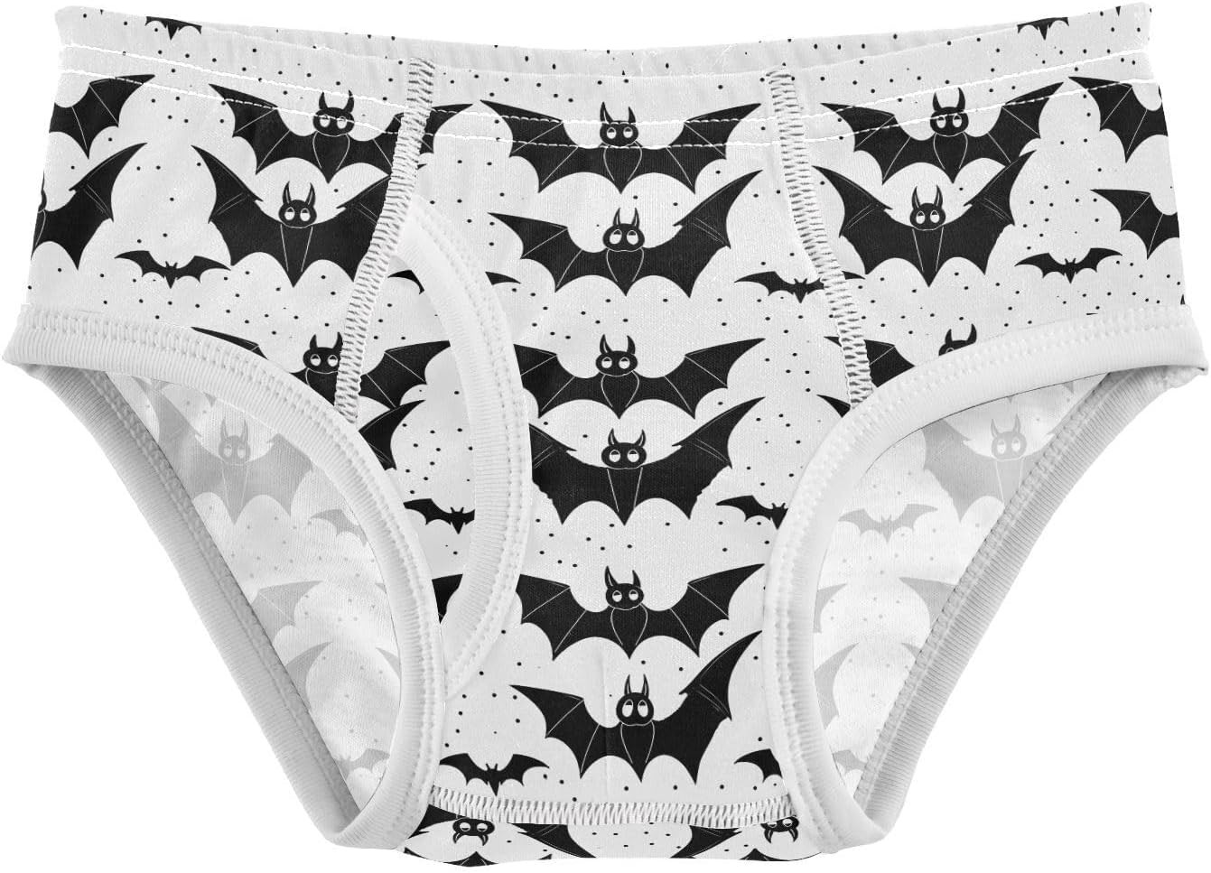 visesunny Boys Potty Training Underwear Halloween Bat Polka Dots Breathe Cotton Briefs Size 2T-8Y for Toddler