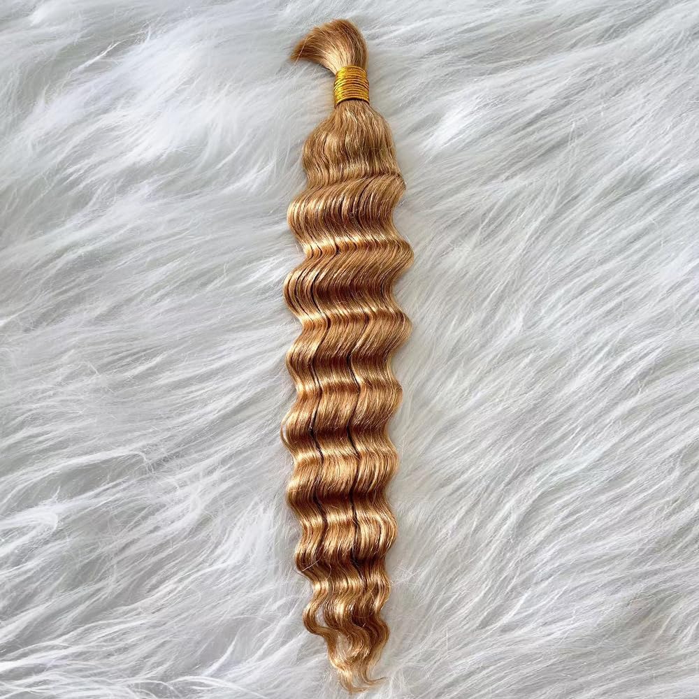 Starlet Micro Braiding Hair Human Bulk Hair Body Wave Virgin Human Braiding Hair for Micro Braids Hair No Weft Human Hair Braids Extension #27 Human hair Bulk 22 Ich 200g (Pack of 2)
